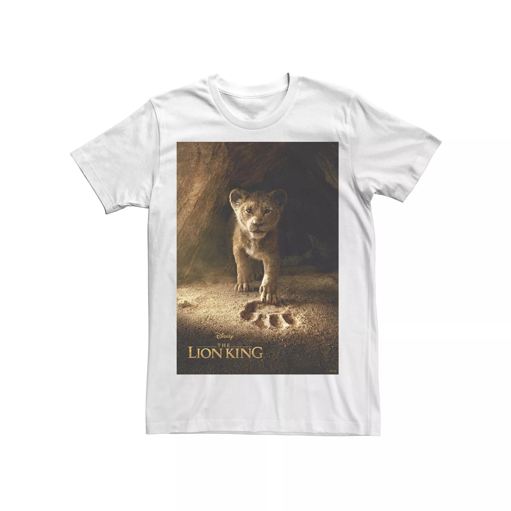 Disney's The Lion King Men's Simba Paw Live Action Movie Poster Tee,  Product Image