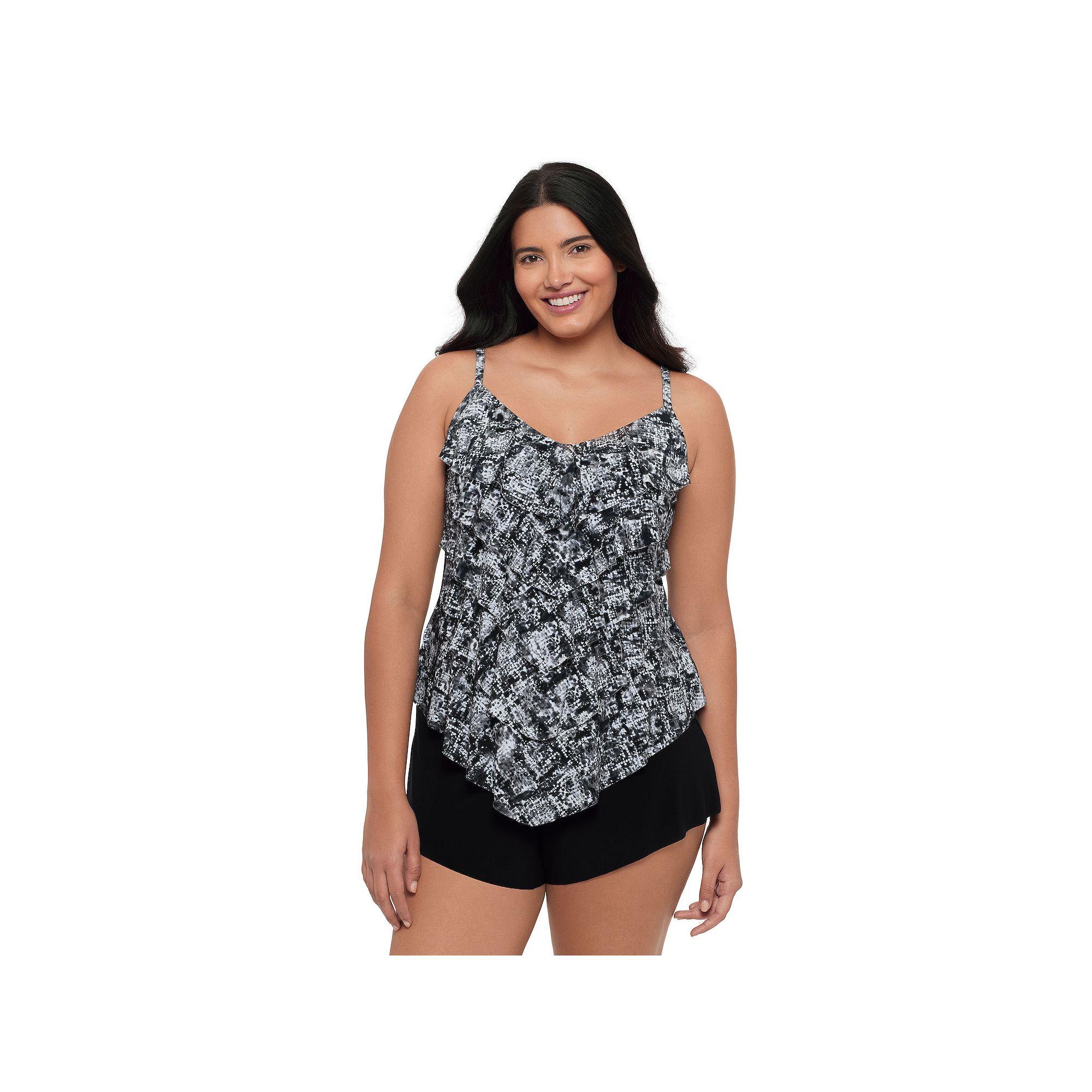 Women's Trimshaper Rachel Tankini Swimsuit Top, Size: 12, Mamba Product Image