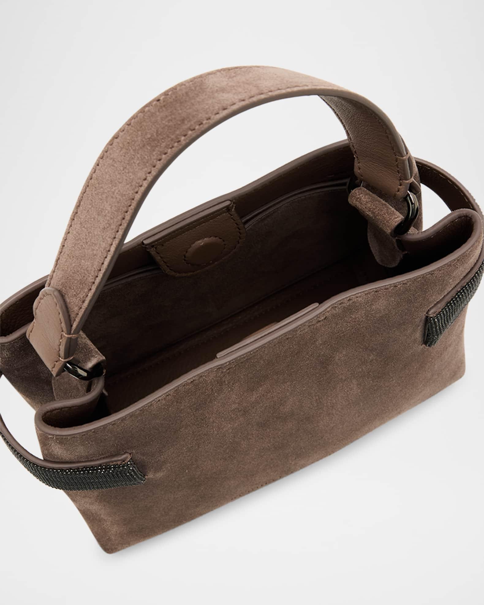 Essense Mini Monili Suede Top-Handle Bag Product Image