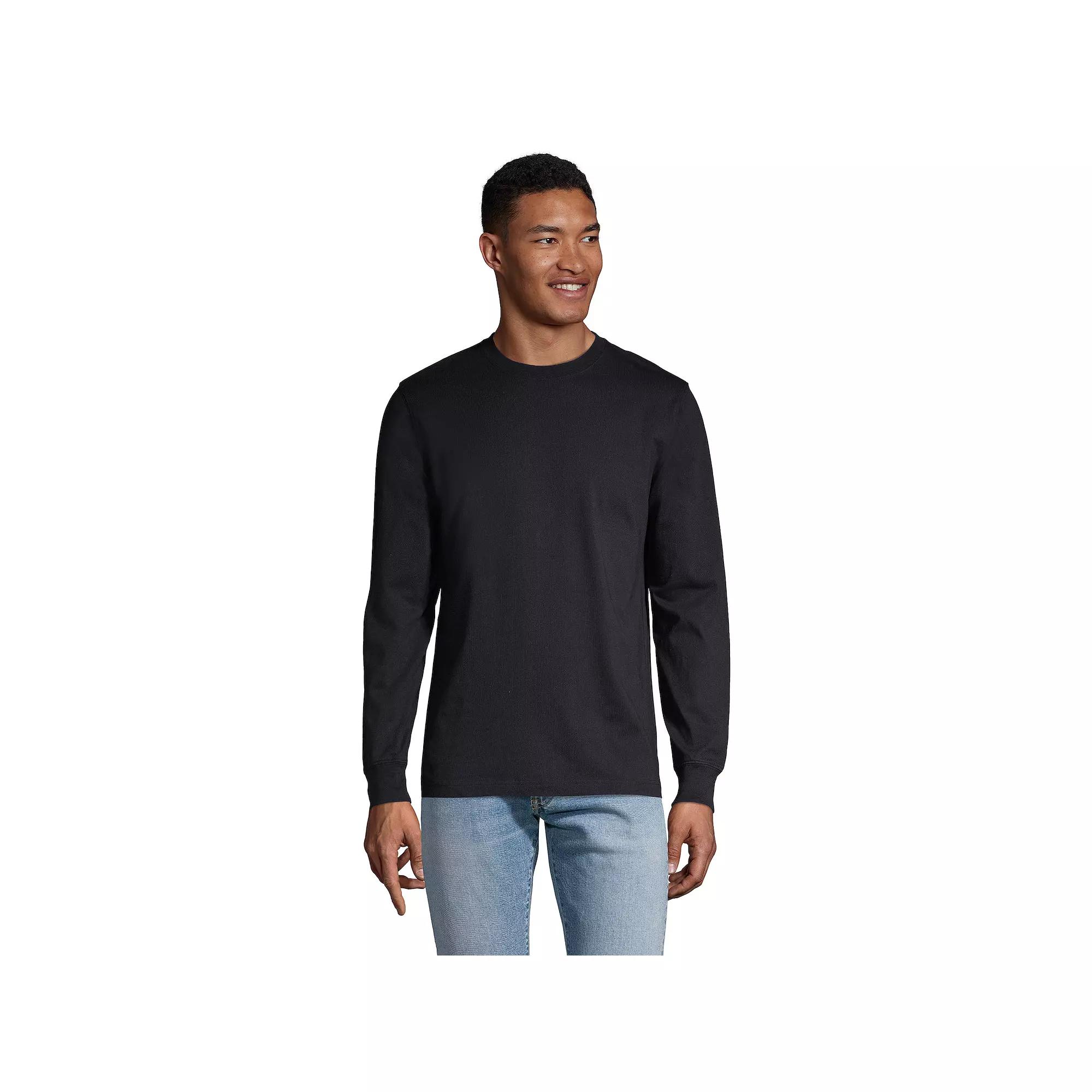 Big & Tall Lands' End Super-T Long Sleeve Classic-Fit Tee, Men's,  Product Image
