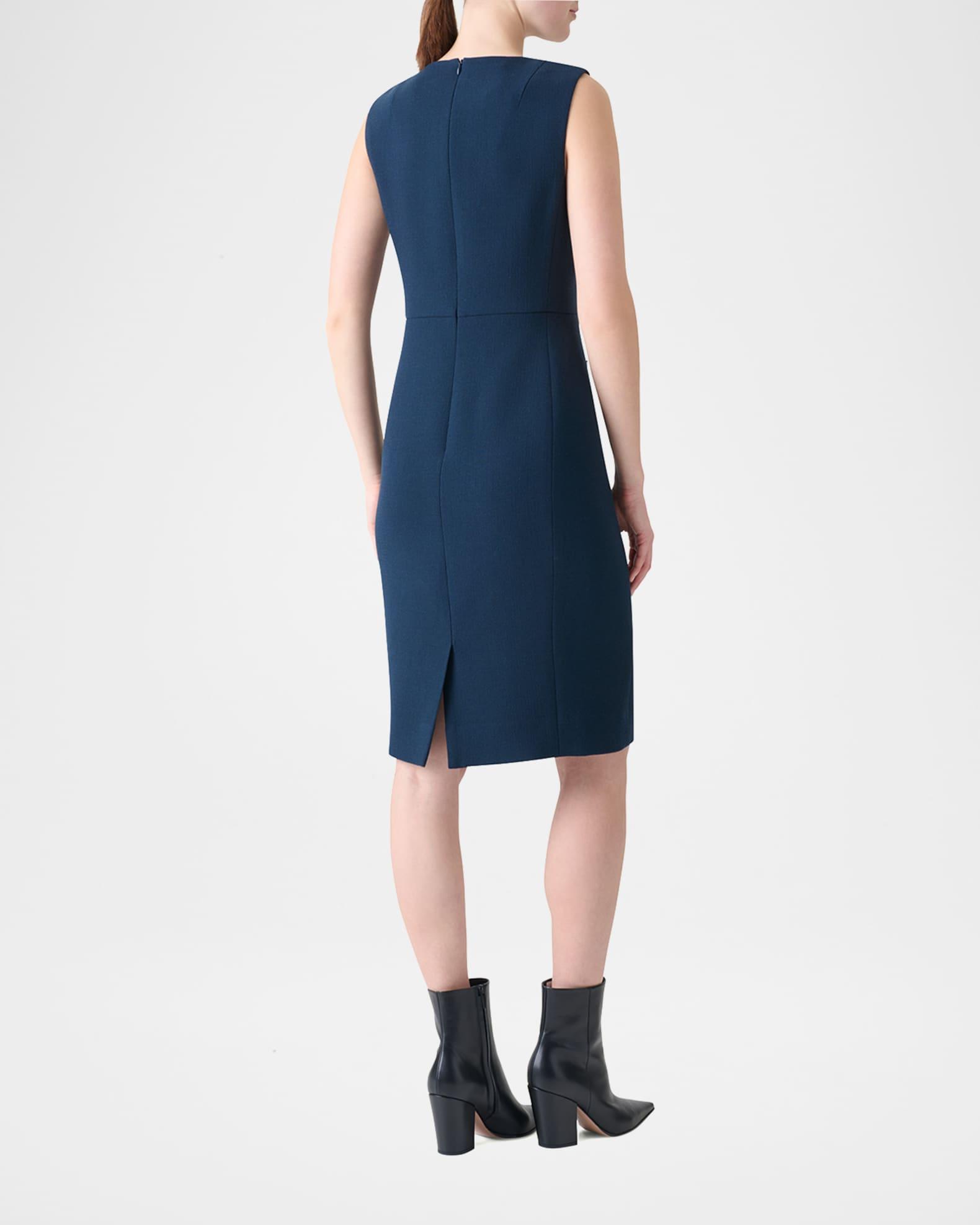 Double-Face Wool Crepe Sheath Dress Product Image