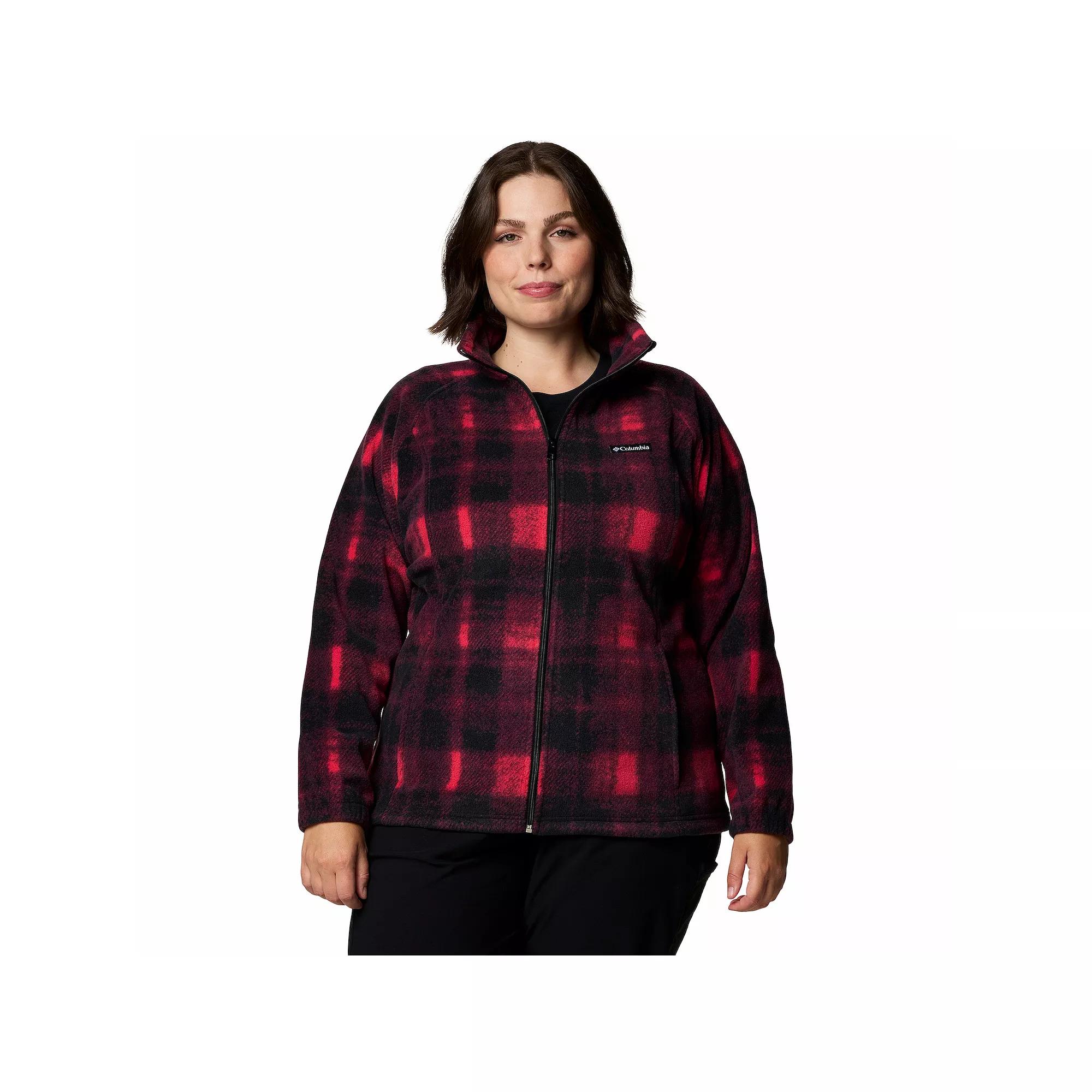 Columbia Women's Benton Springs Printed Full Zip Fleece Jacket - Plus Size- Product Image