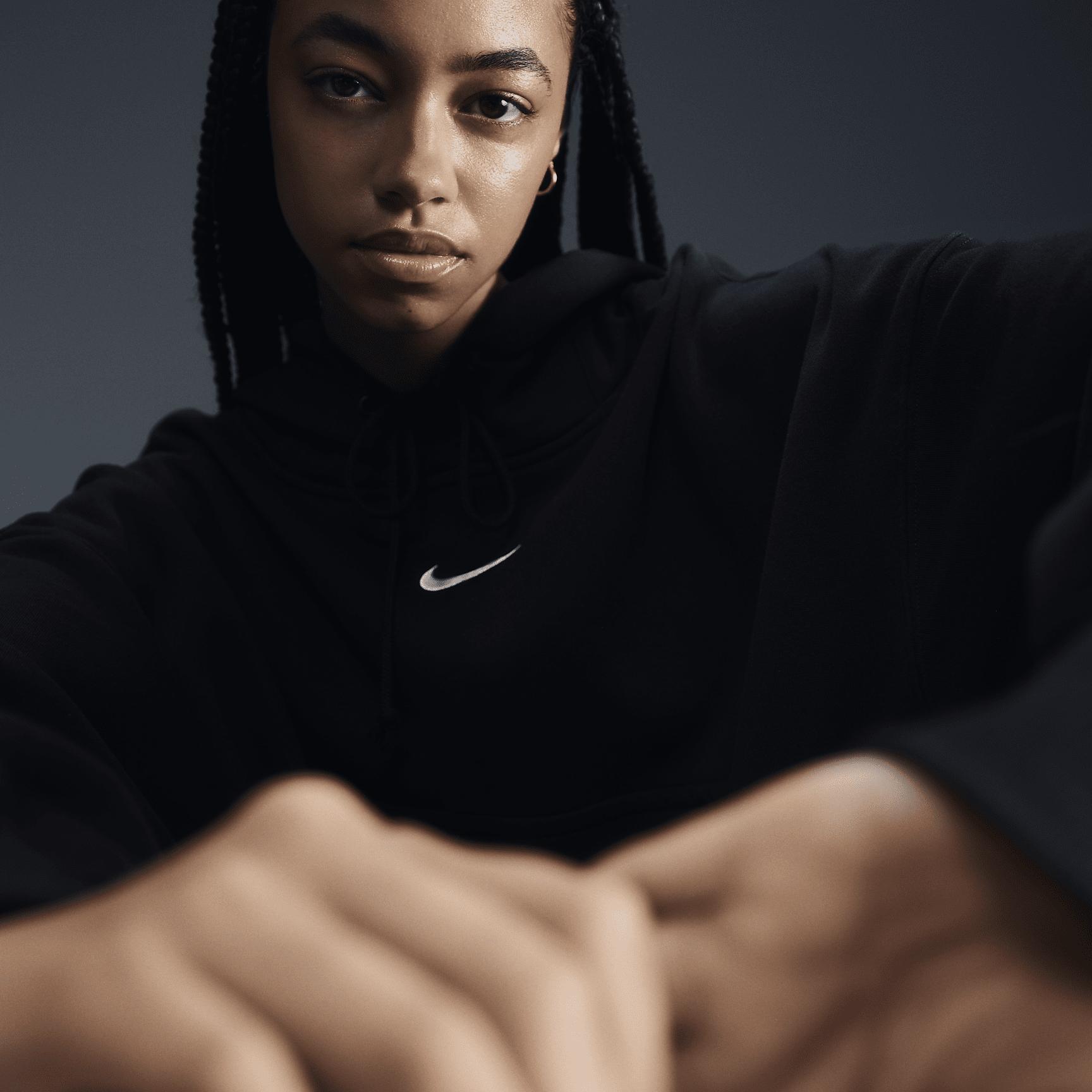 Womens Nike Sportswear Phoenix Fleece Over-Oversized Pullover Hoodie | DQ5858-010 Product Image
