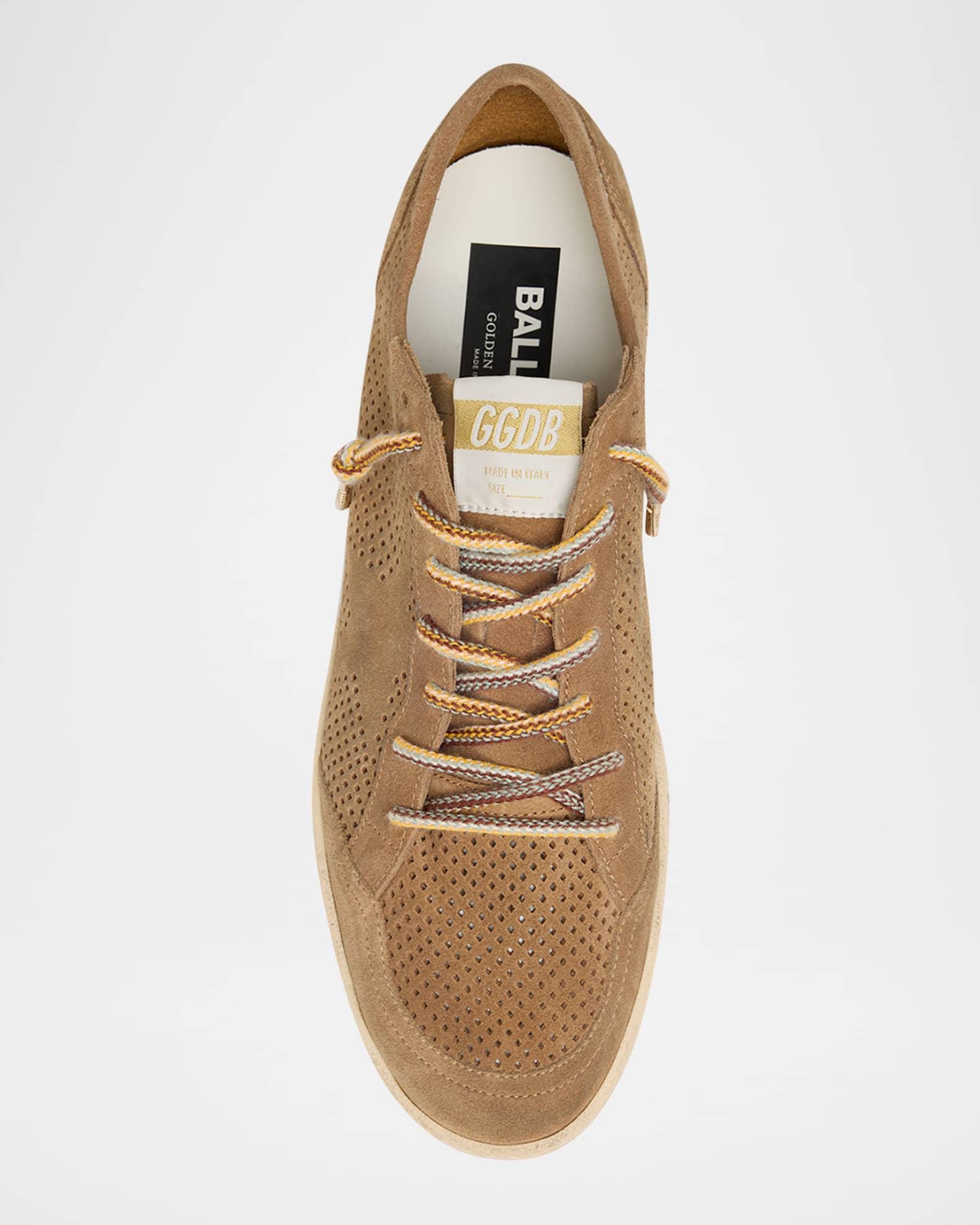 Ballstar Peforated Suede Low-Top Sneakers Product Image