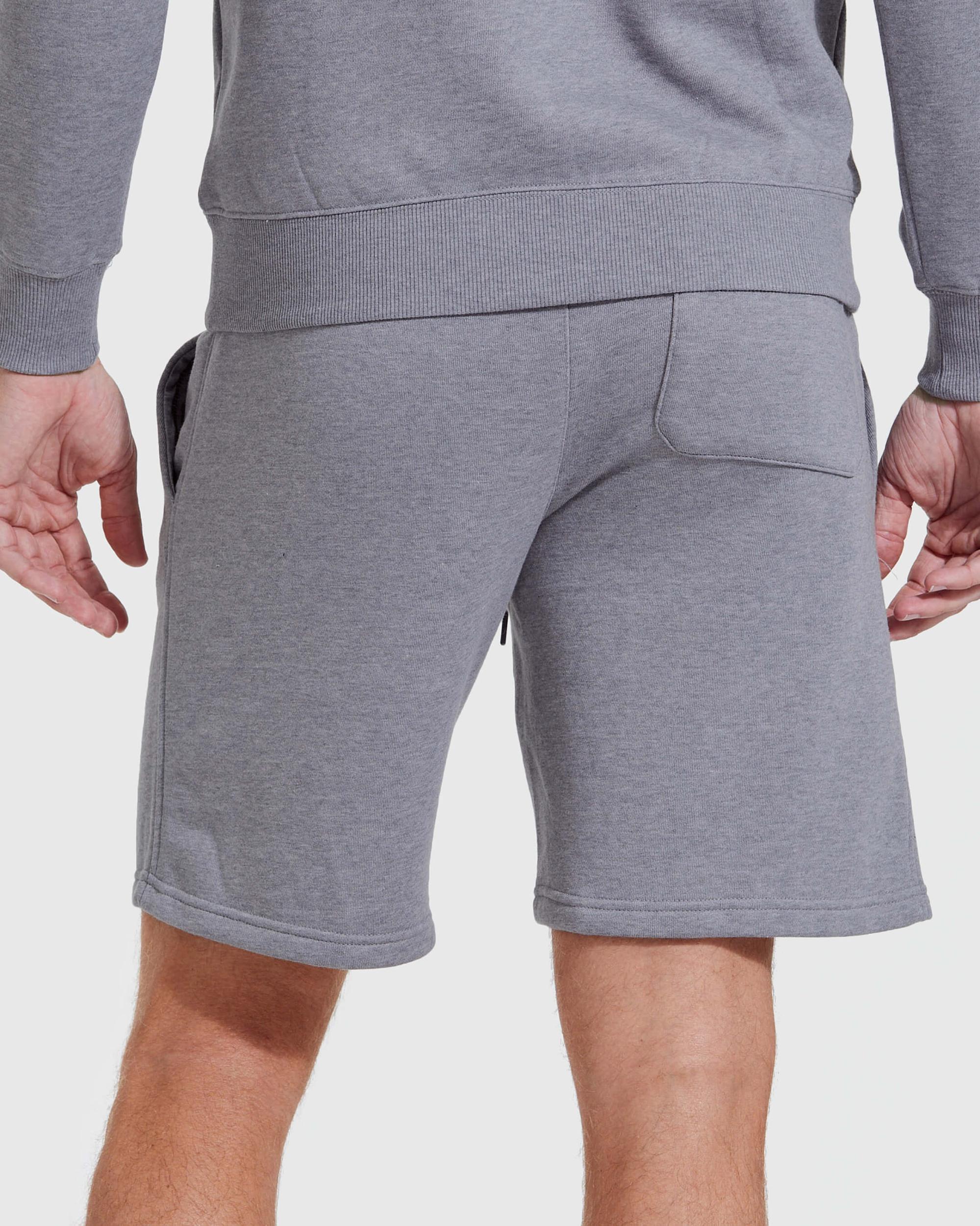 Heather Gray Fleece French Terry Shorts Product Image