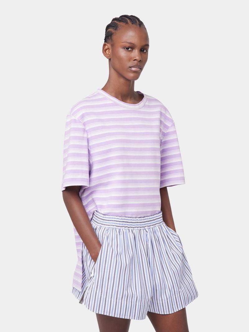 PURPLE OVERSIZED TEE-SHIRT IN COTTON JERSEY Product Image