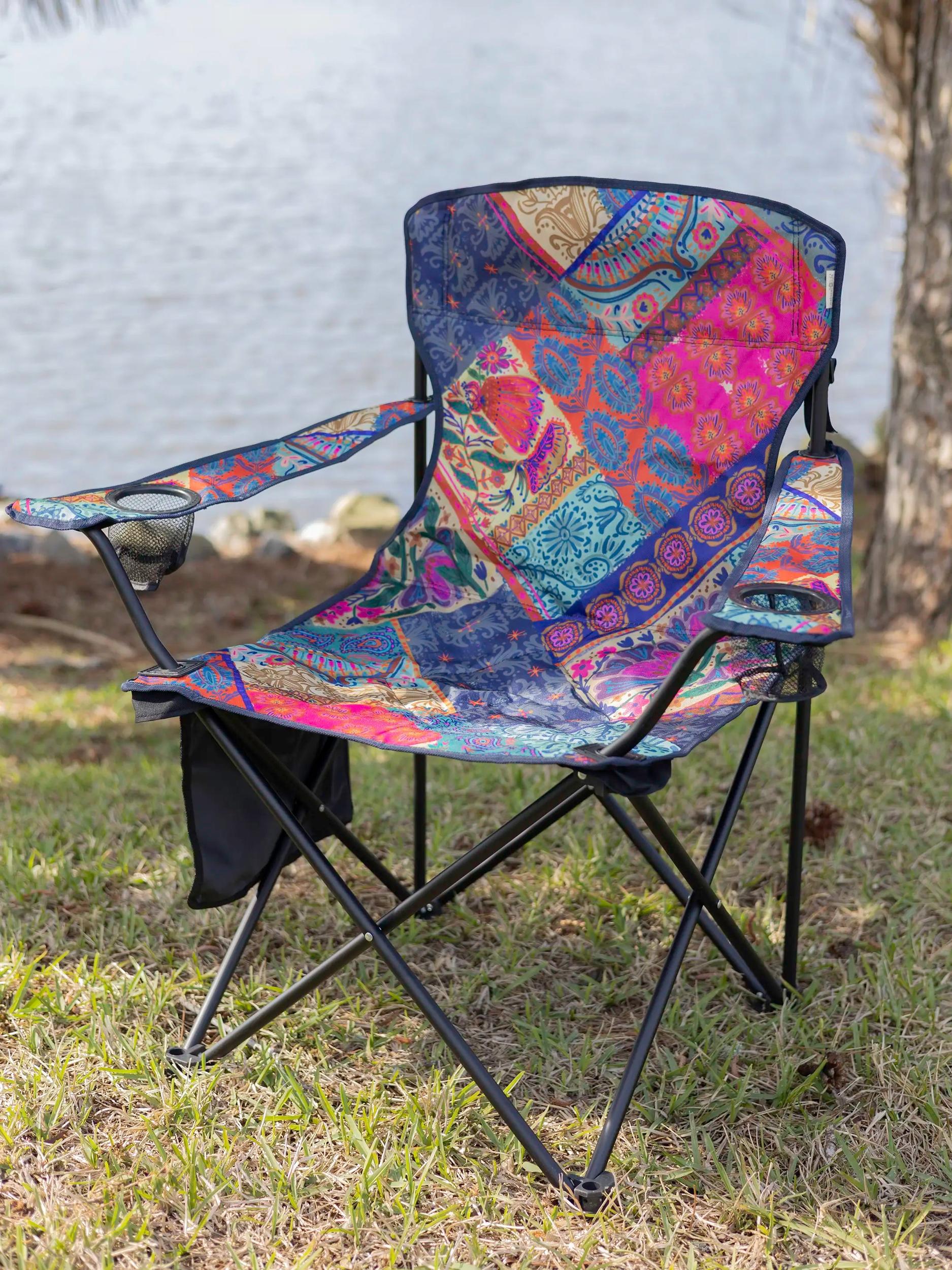 Happy Camp Chair - Boho Blooms Patchwork Product Image