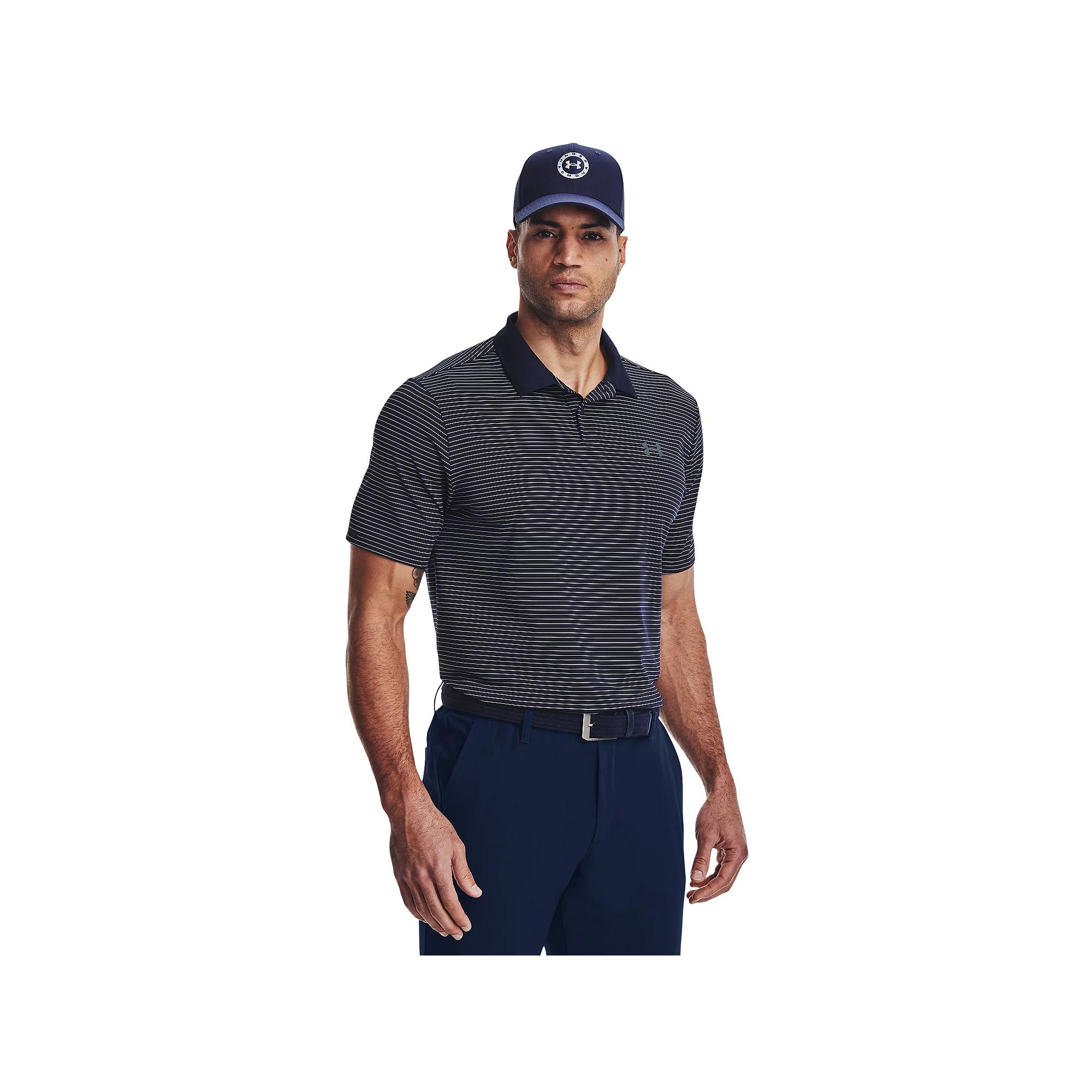 Men's Under Armour Performance 3.0 Stripe Golf Polo,  Product Image
