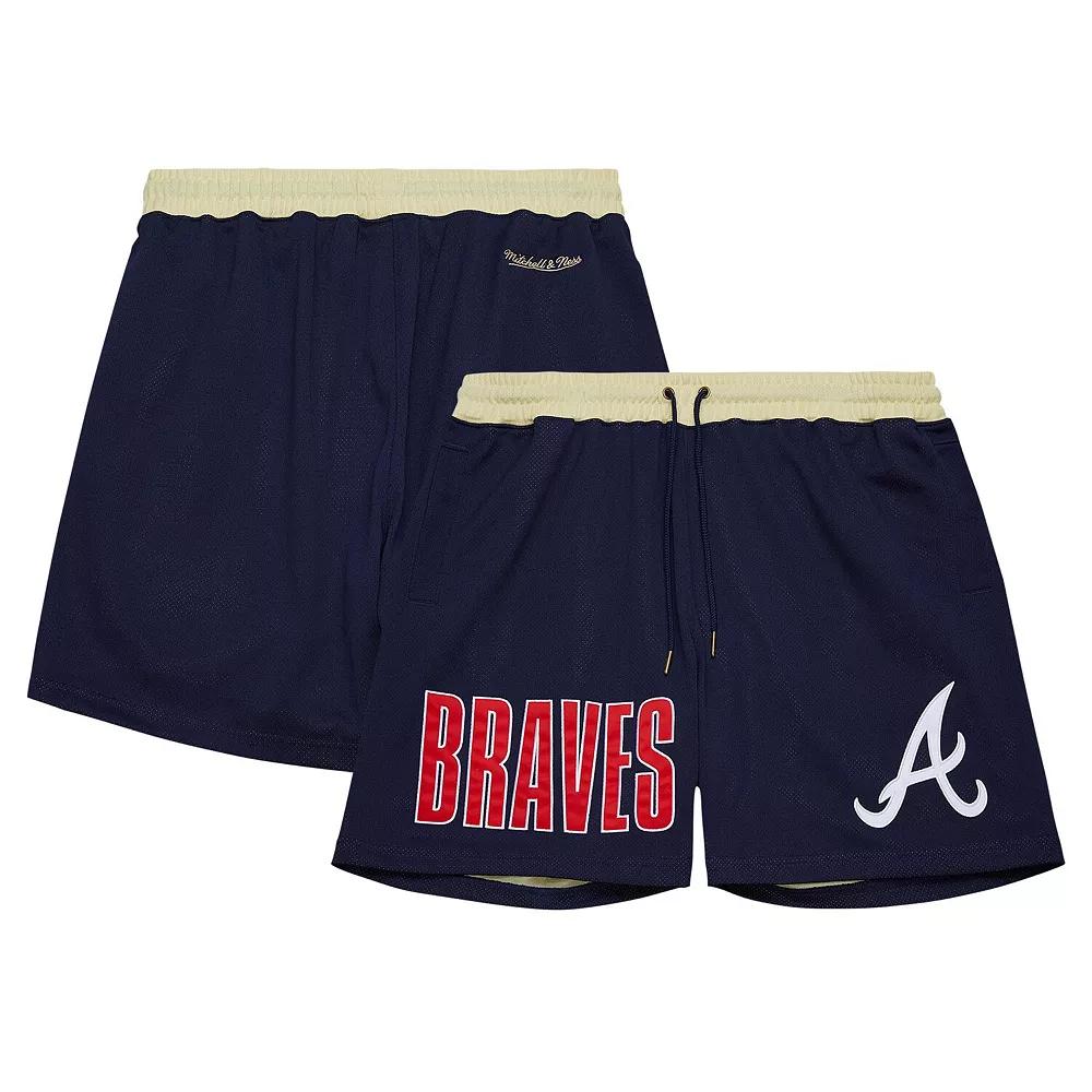 Men's Mitchell & Ness Navy Atlanta Braves OG 2.0 Fashion Shorts,  Product Image