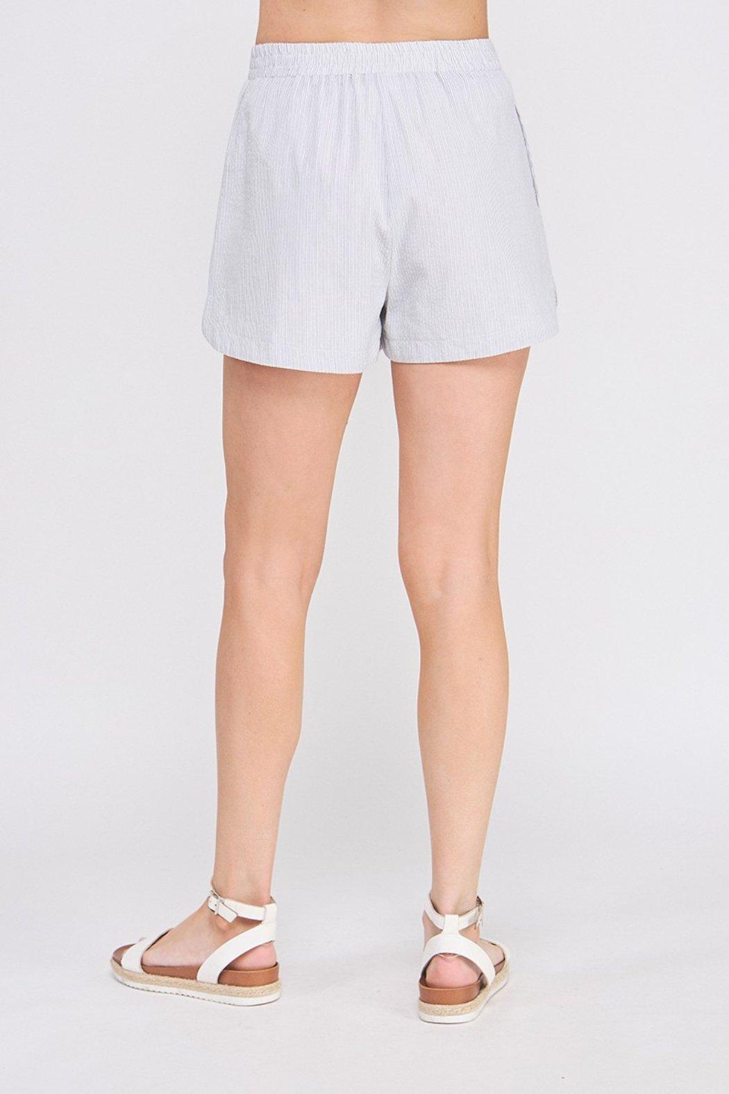 Pinstripe Elastic Waist Short Product Image