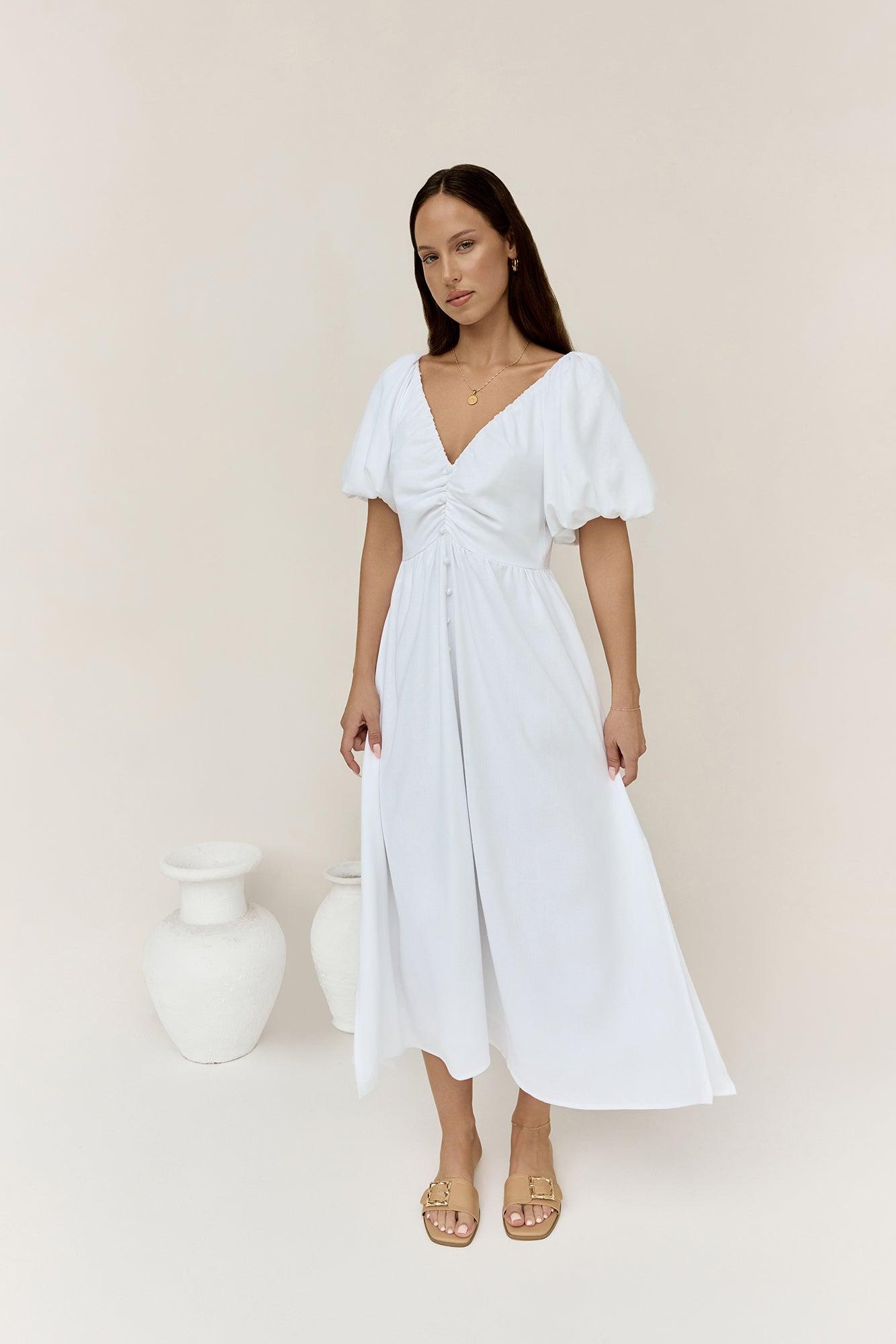Sunlight Maxi Dress White Product Image