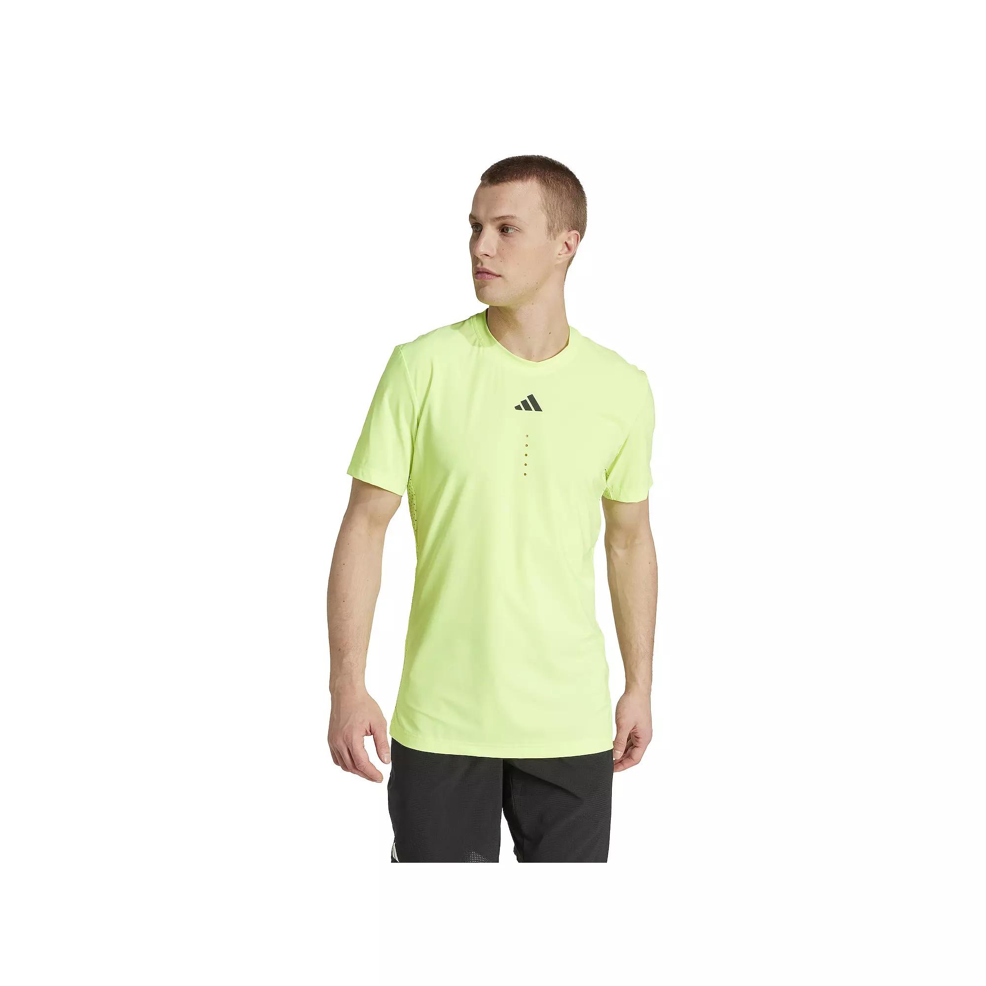 adidas Tennis Pro FreeLift Tee Lucid Lemon 2XL Mens Product Image