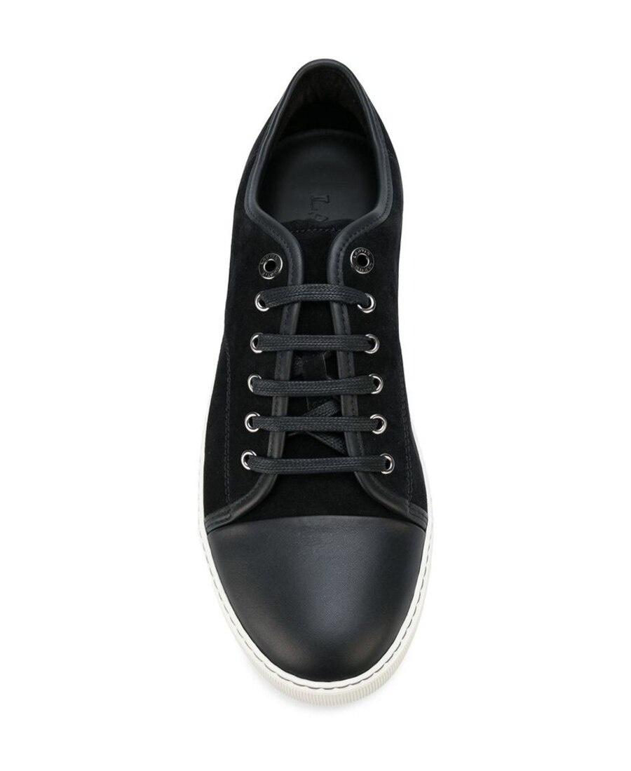 Black DBB1 Suede & Patent Leather Sneakers Product Image