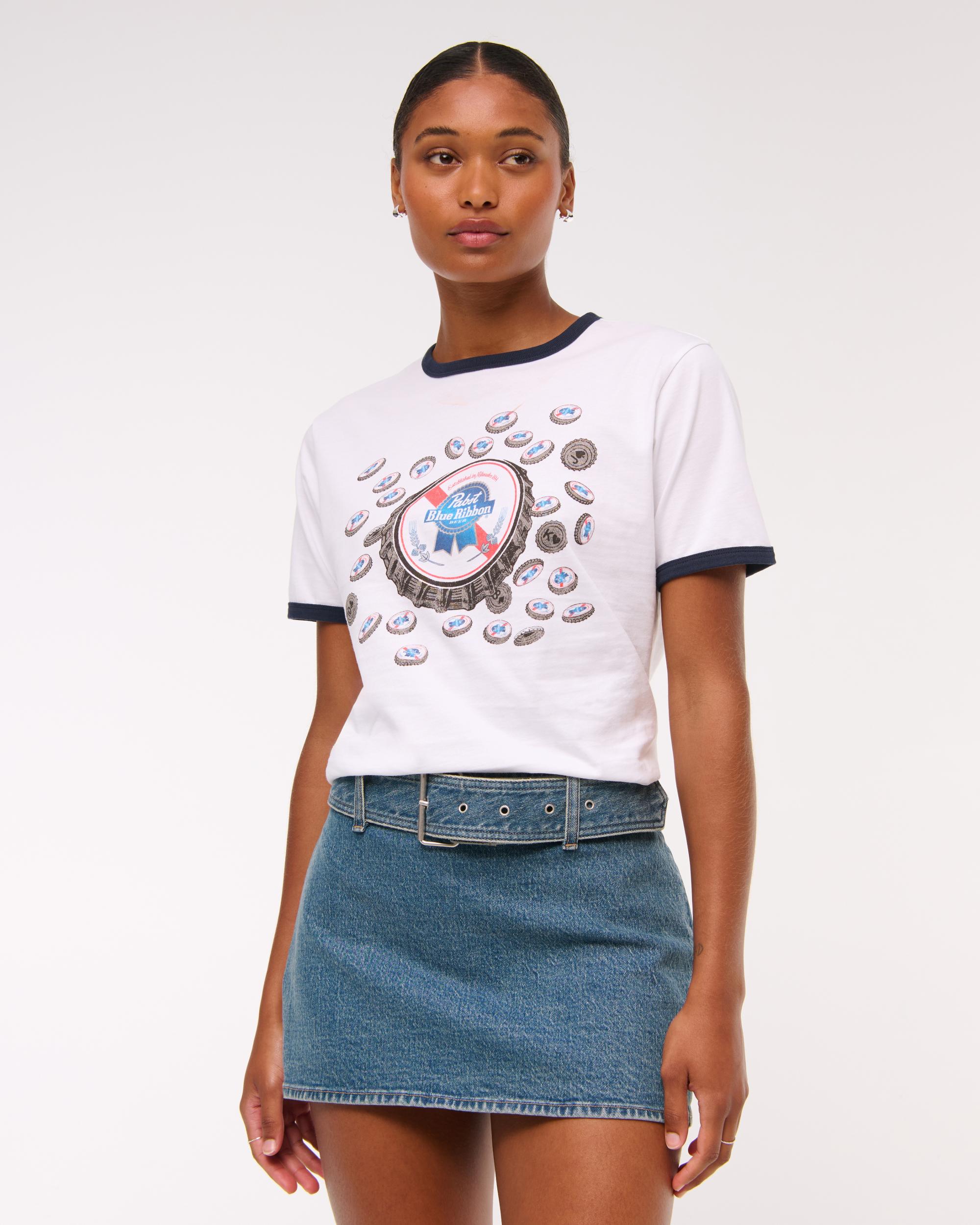 Curve Love Mid Rise Belted Denim Mini Skort Product Image