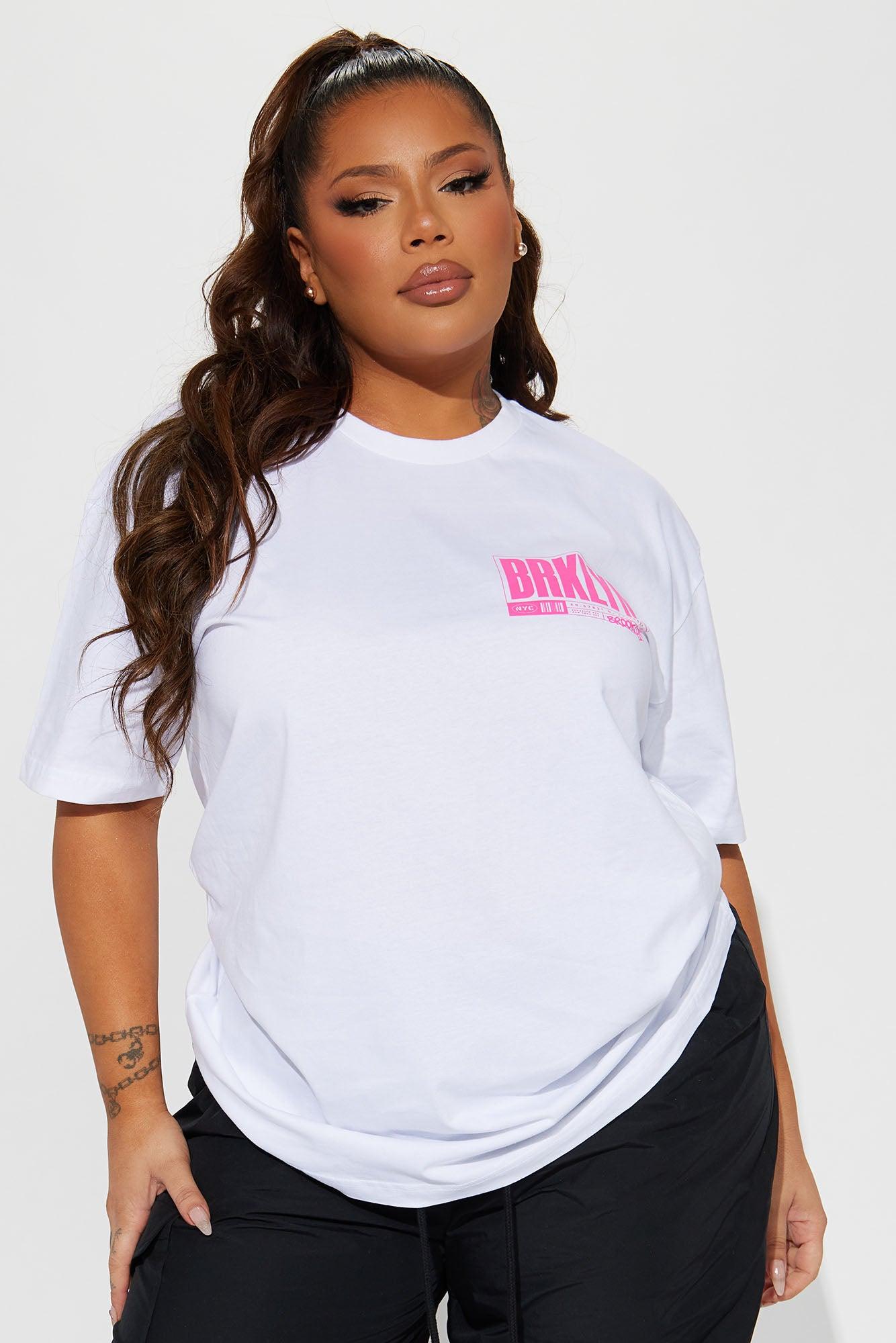 Brooklyn Front And Back Graphic Tee - White Product Image