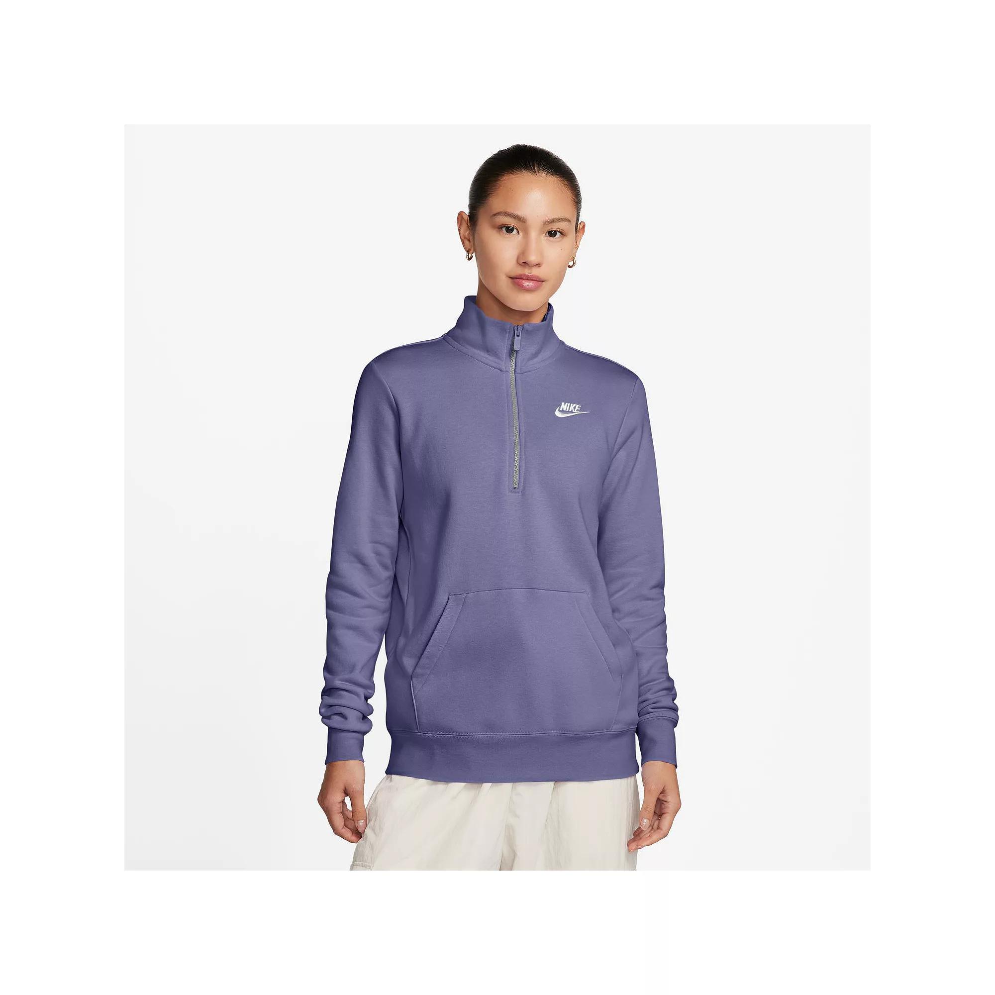 Women's Nike Sportswear Club Fleece Quarter-Zip Sweatshirt,  Product Image