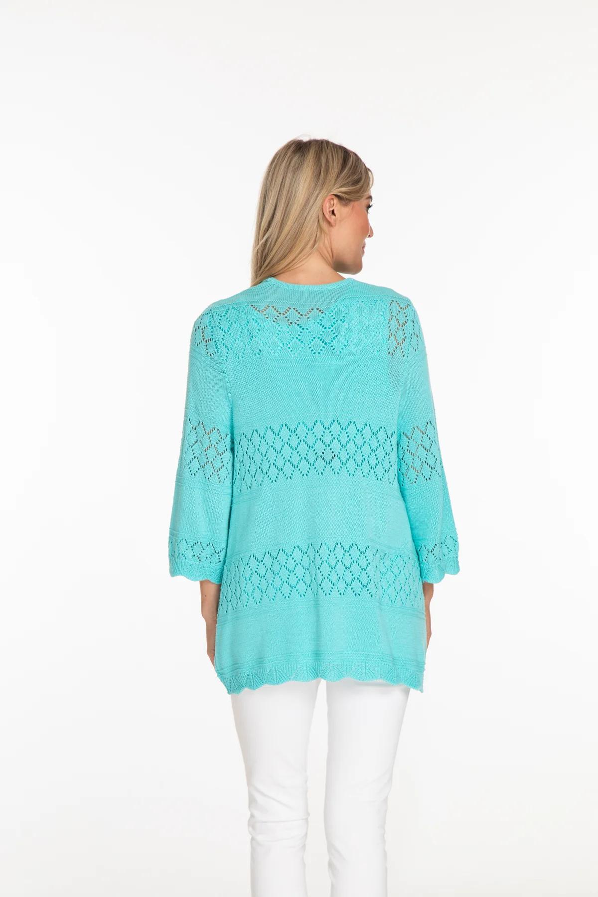 BELL SLEEVE CROCHET CARDIGAN Product Image