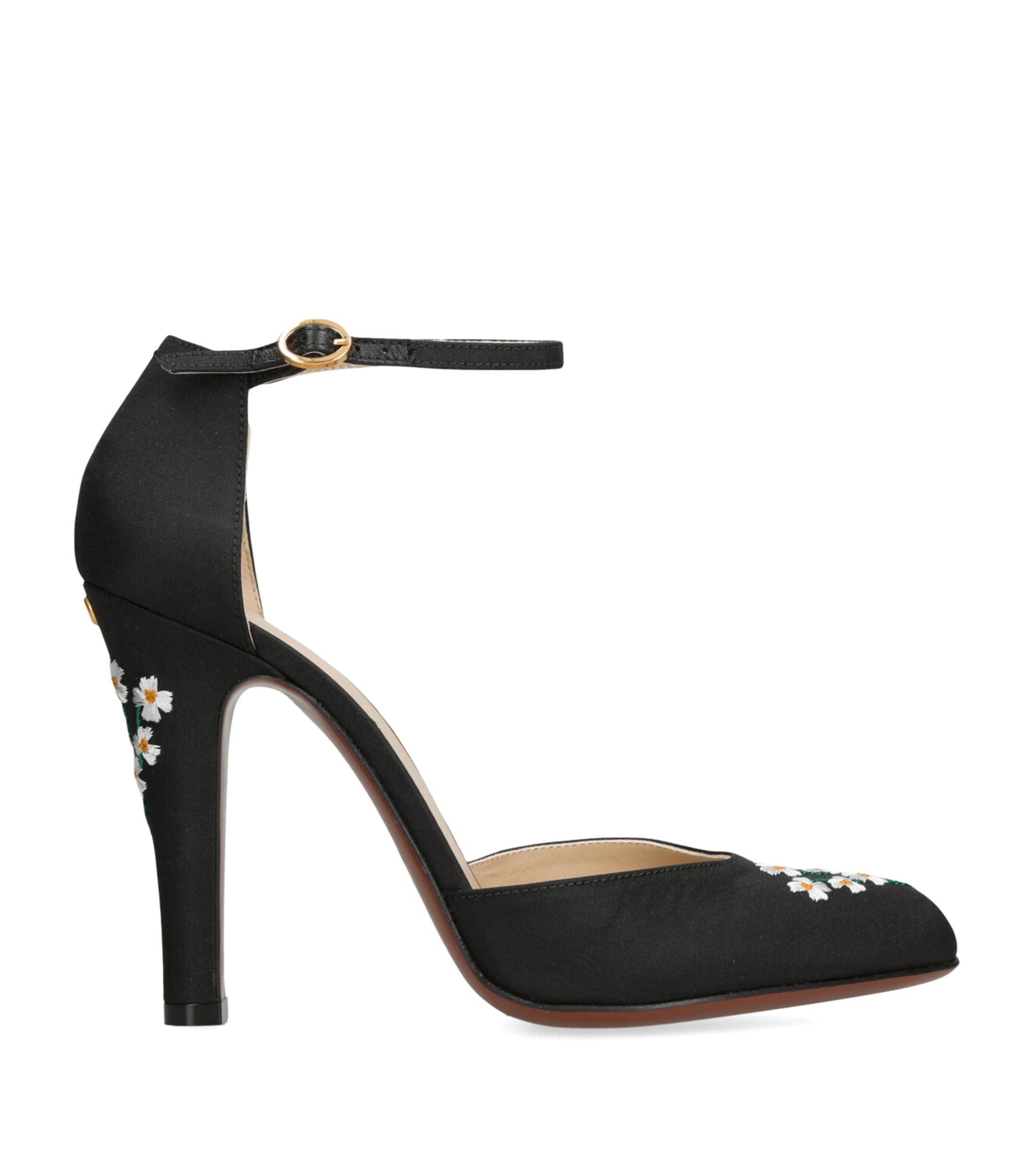 VALENTINO GARAVANI Black Fabric Hi Dolly Pumps Product Image