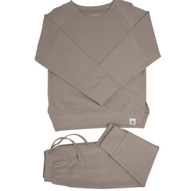 Sweet bamboo crew neck jogger set Product Image