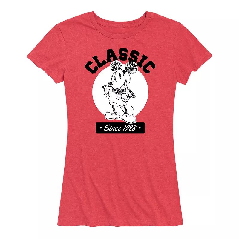 Disney's Mickey Mouse Women's Classic Since 1928 Graphic Tee,  Product Image