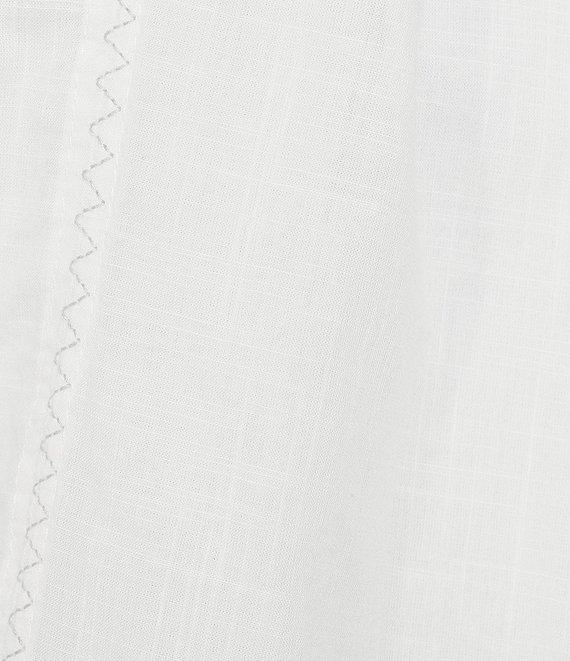 Tru Luxe Jeans Embroidered Batteau Neck Short Sleeve Top Product Image