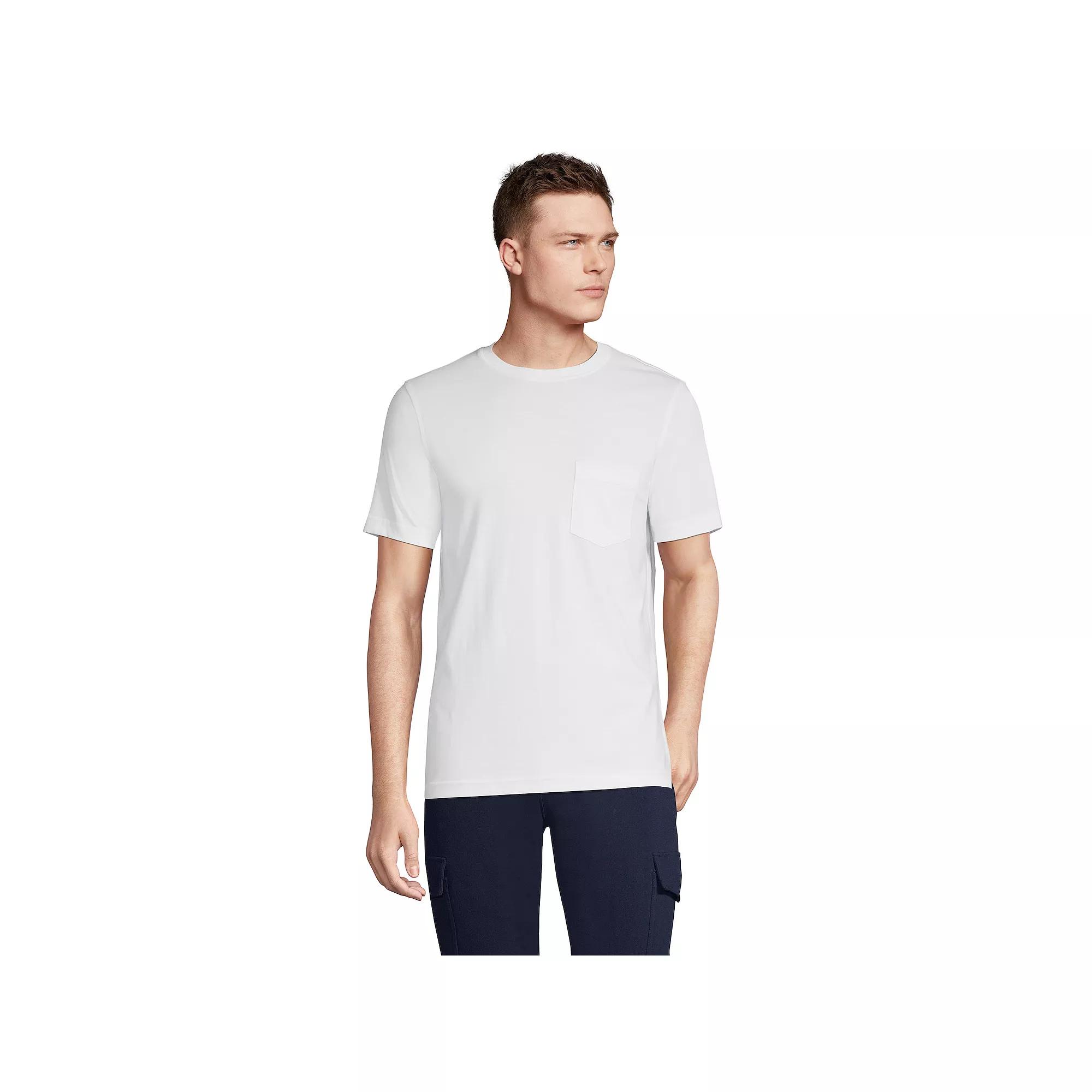 Men's Lands' End Supima Pocket Tee,  Product Image