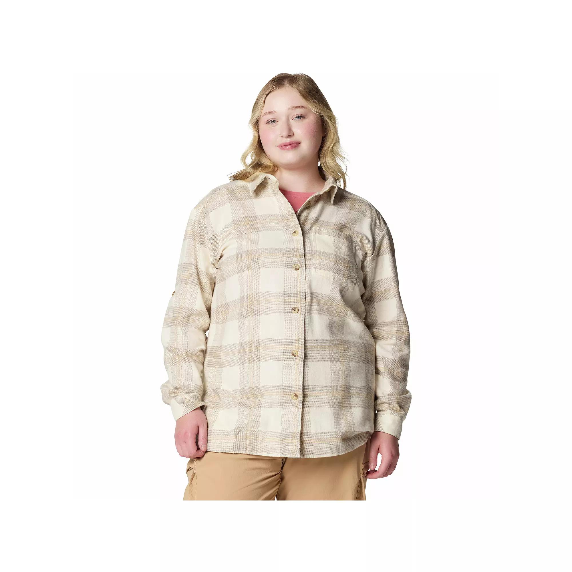Columbia Women's Holly Hideaway Flannel Shirt - Plus Size- Product Image