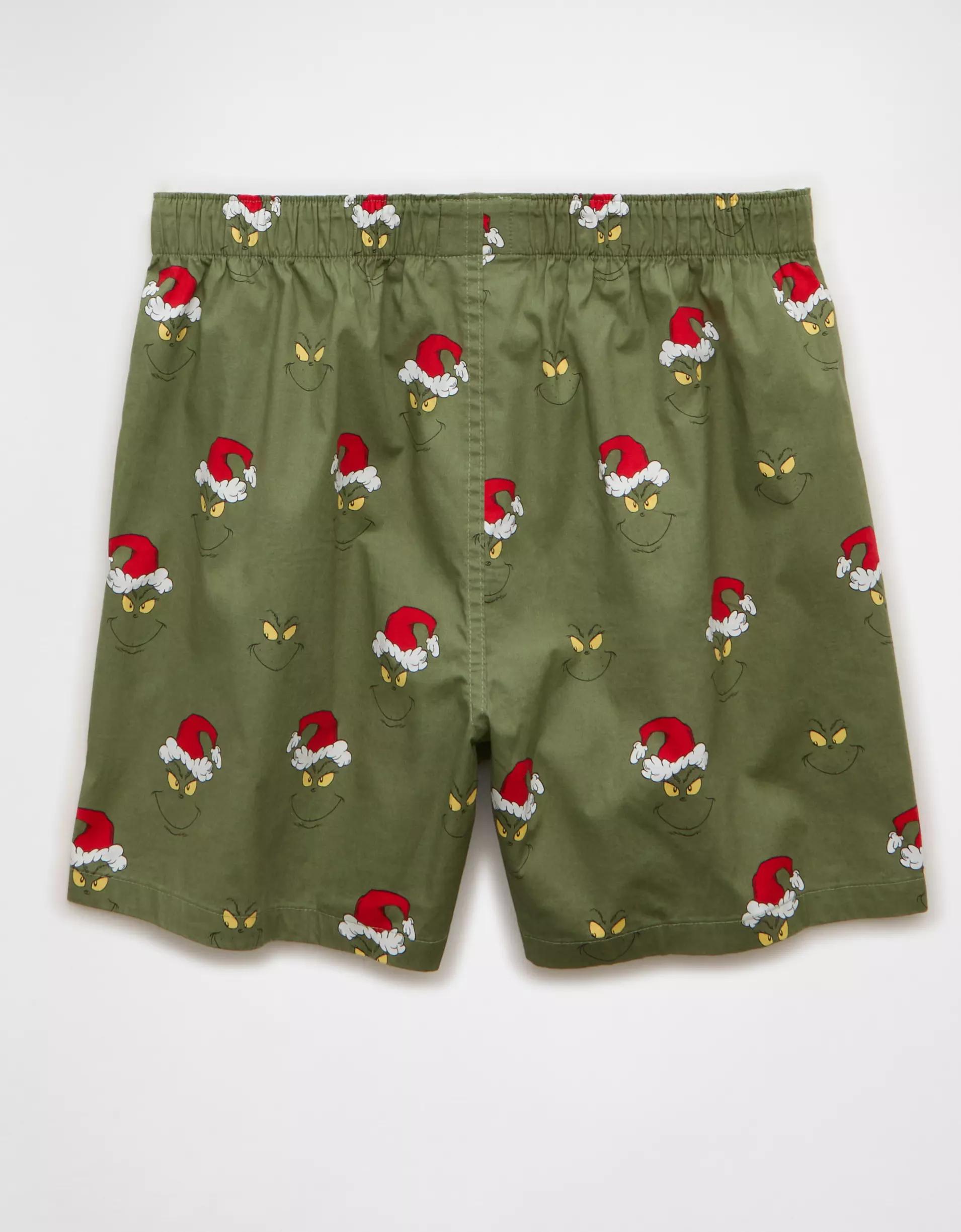 AEO Grinch Face Stretch Boxer Short Product Image