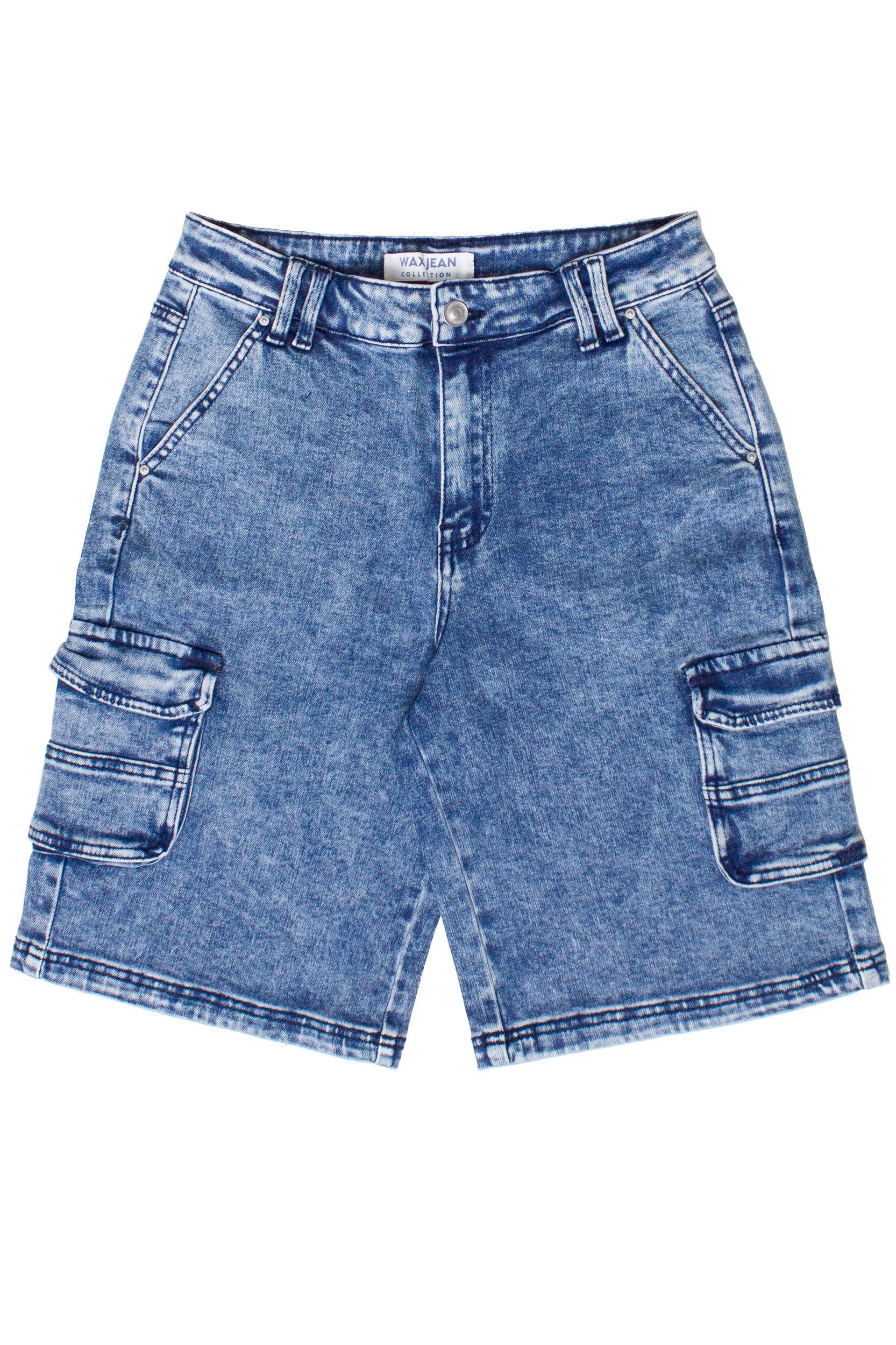 Acid Wash Cargo Jorts Product Image