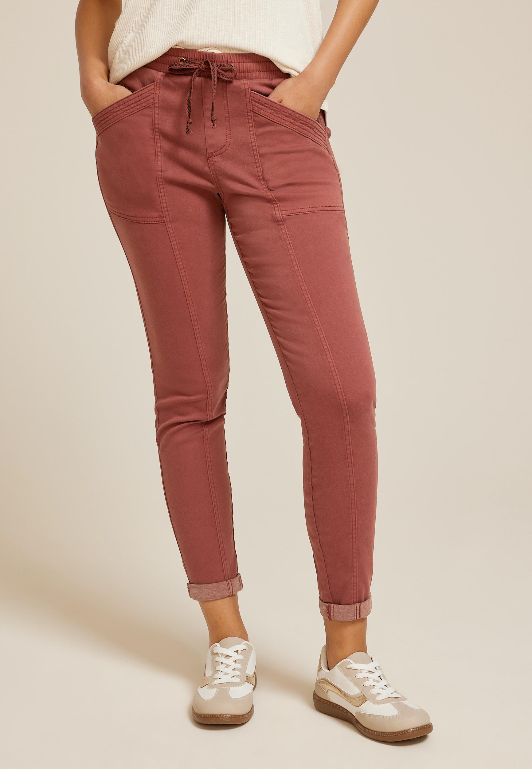 Maurices Womens Weekender Drawstring Tapered Pants Product Image