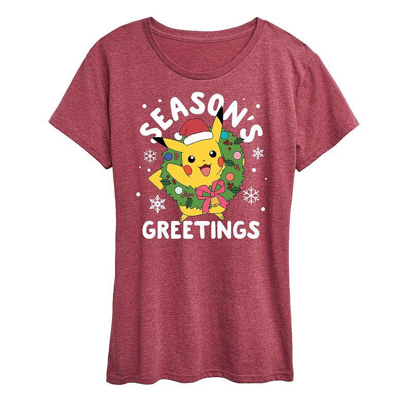 Women's Pokemon Seasons Greetings Tee, Girl's,  Product Image
