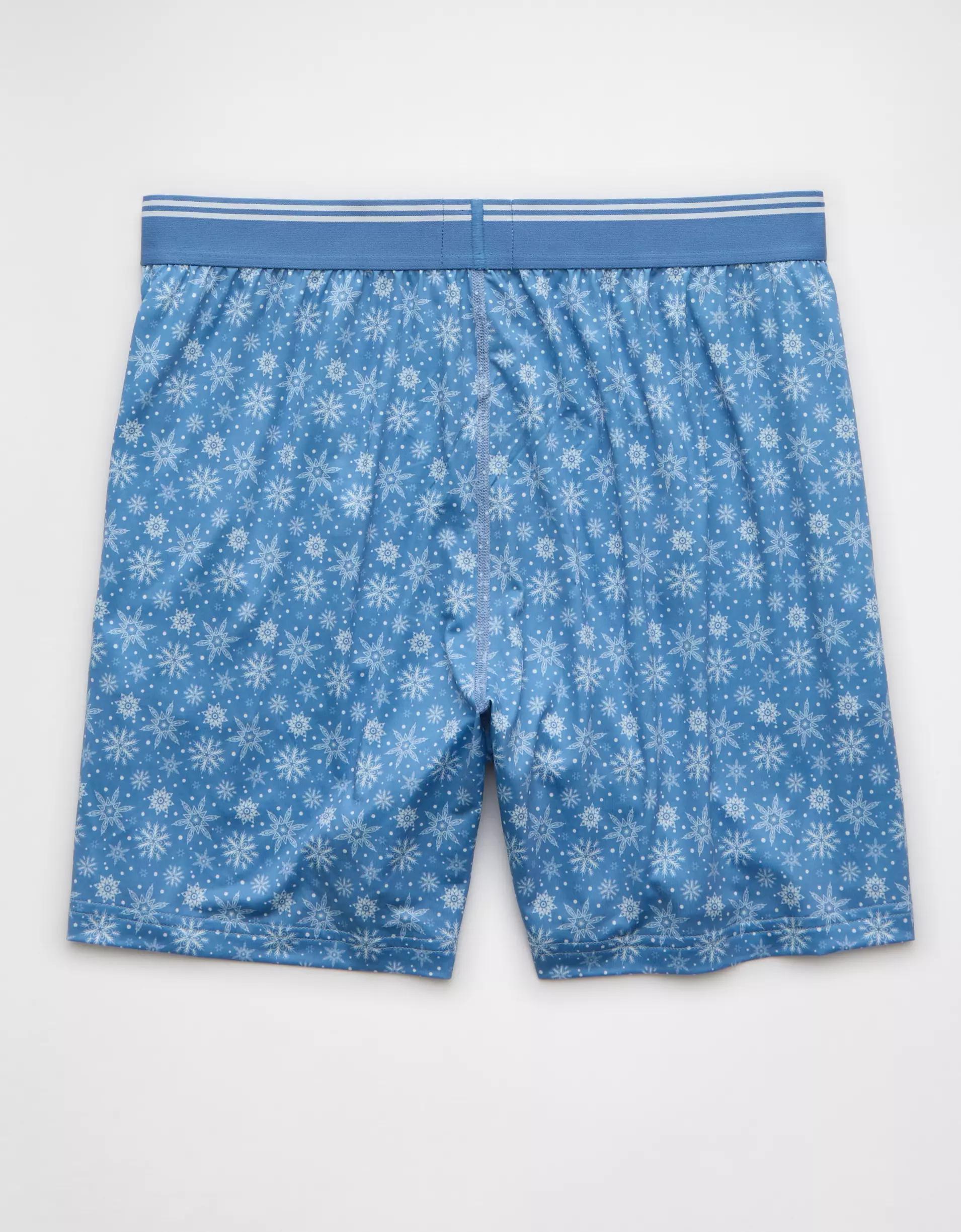 AEO Men's Tiny Snowflakes Ultra Soft Pocket Boxer Short Product Image