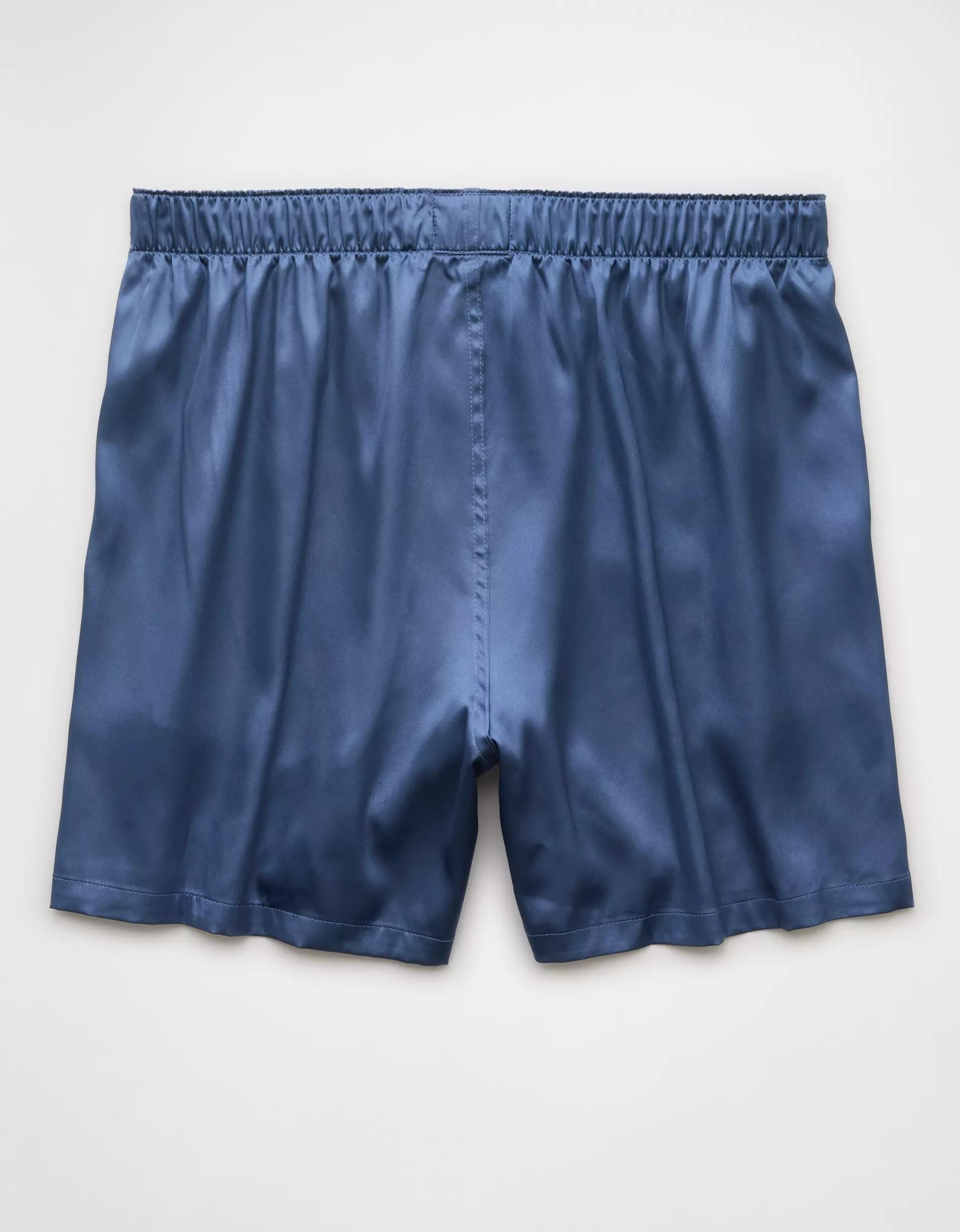 AEO Men's Solid Satin Pocket Boxer Short Product Image