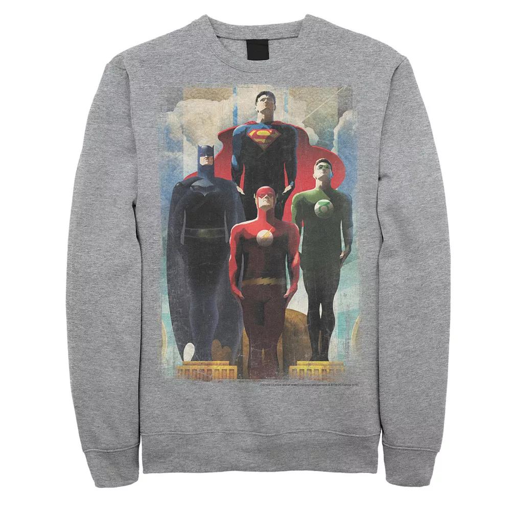 Men's DC Comics Justice League Heroes Look Up Sweatshirt,  Product Image