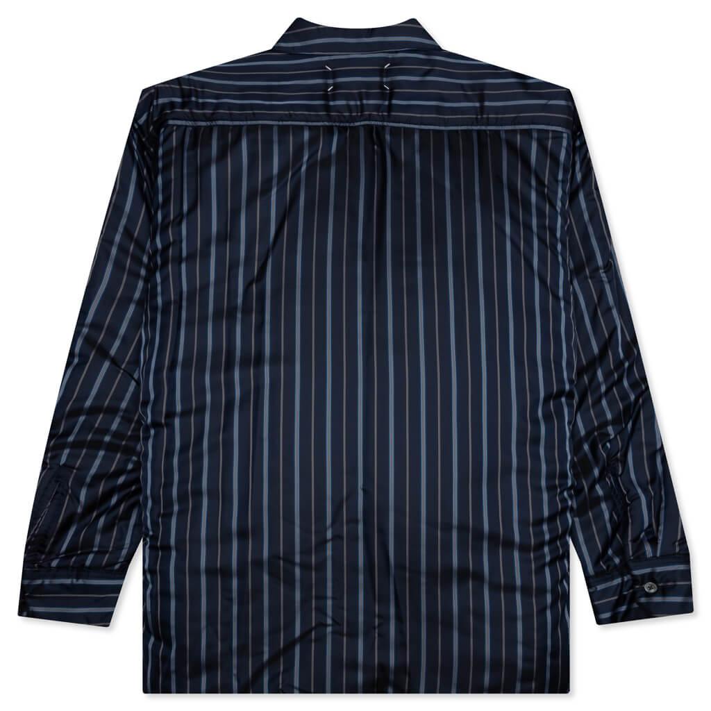 Padded Shirt - Navy Stripe Male Product Image