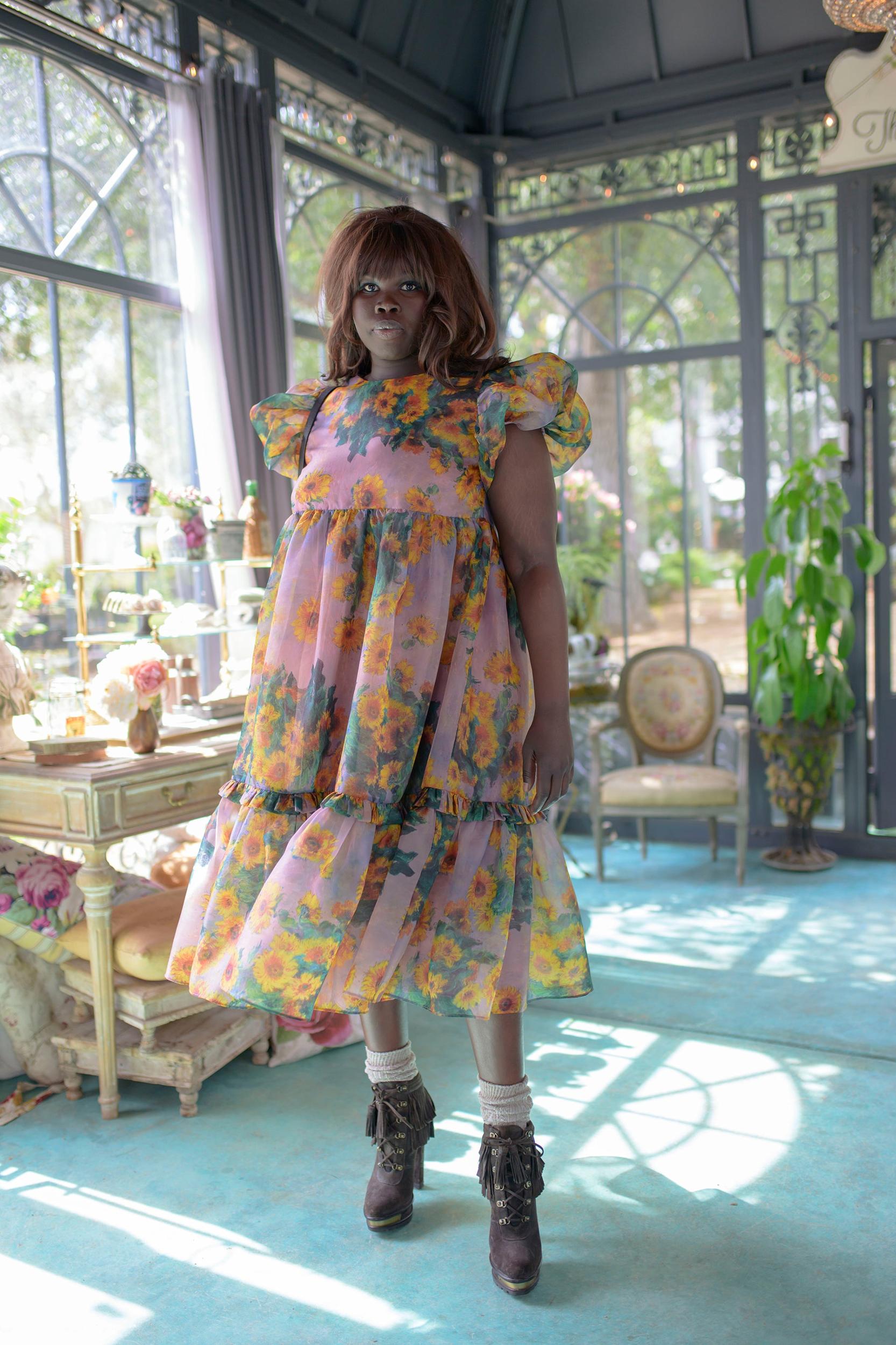 The Monet Sunflowers Dreamgirl Dress Product Image