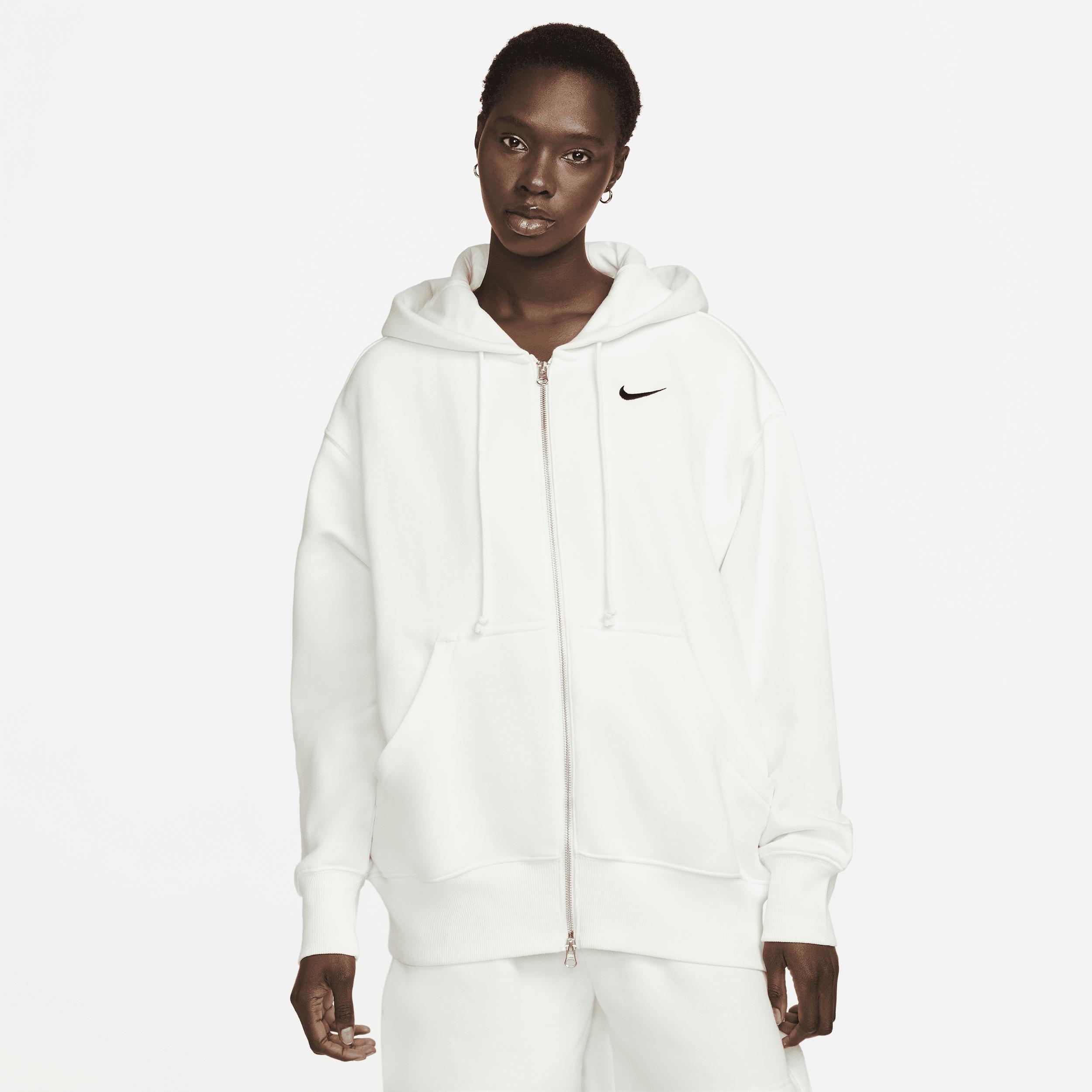 Womens Nike Sportswear Phoenix Fleece Oversized Full-Zip Hoodie | DQ5758-133 Product Image