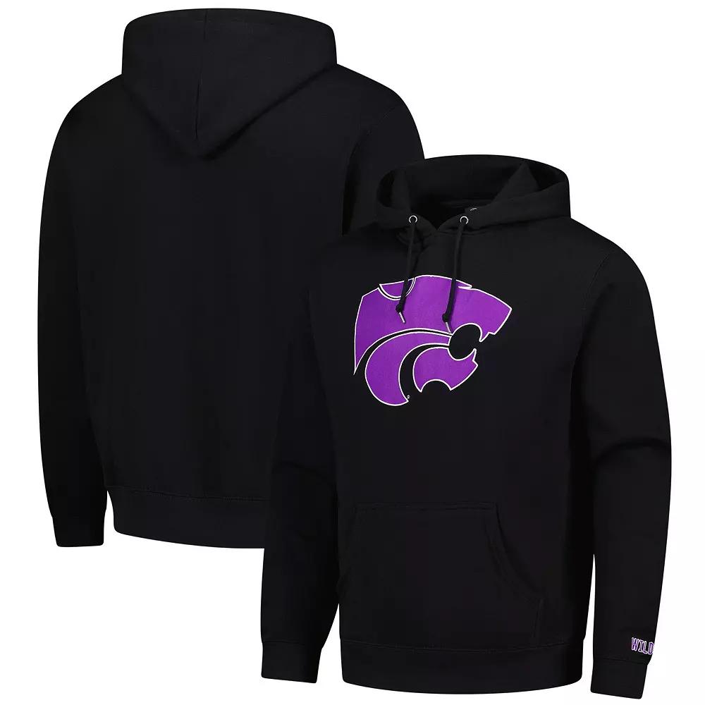 Men's  Black Kansas State Wildcats Foundation Fleece Pullover Hoodie, Size: Large Product Image