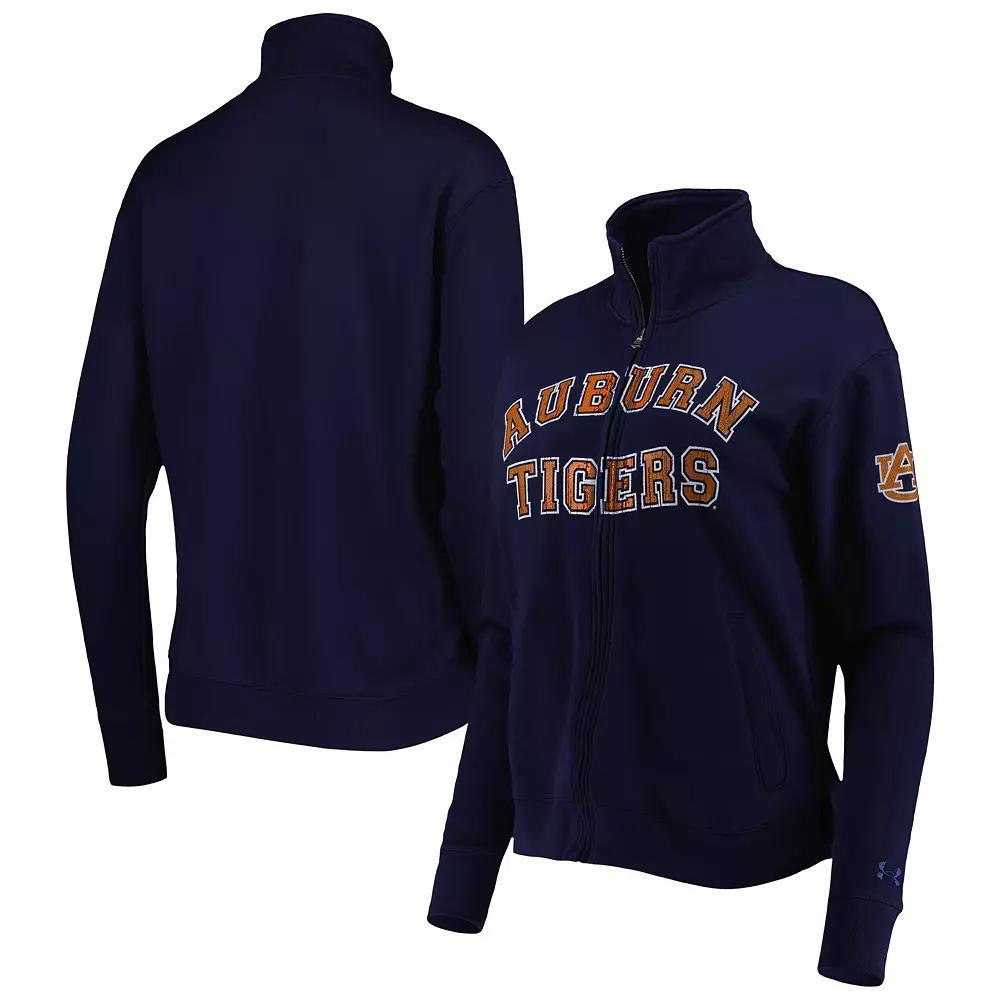 Women's Under Armour Navy Auburn Tigers All Day Full-Zip Jacket, Size: Medium, Blue Product Image