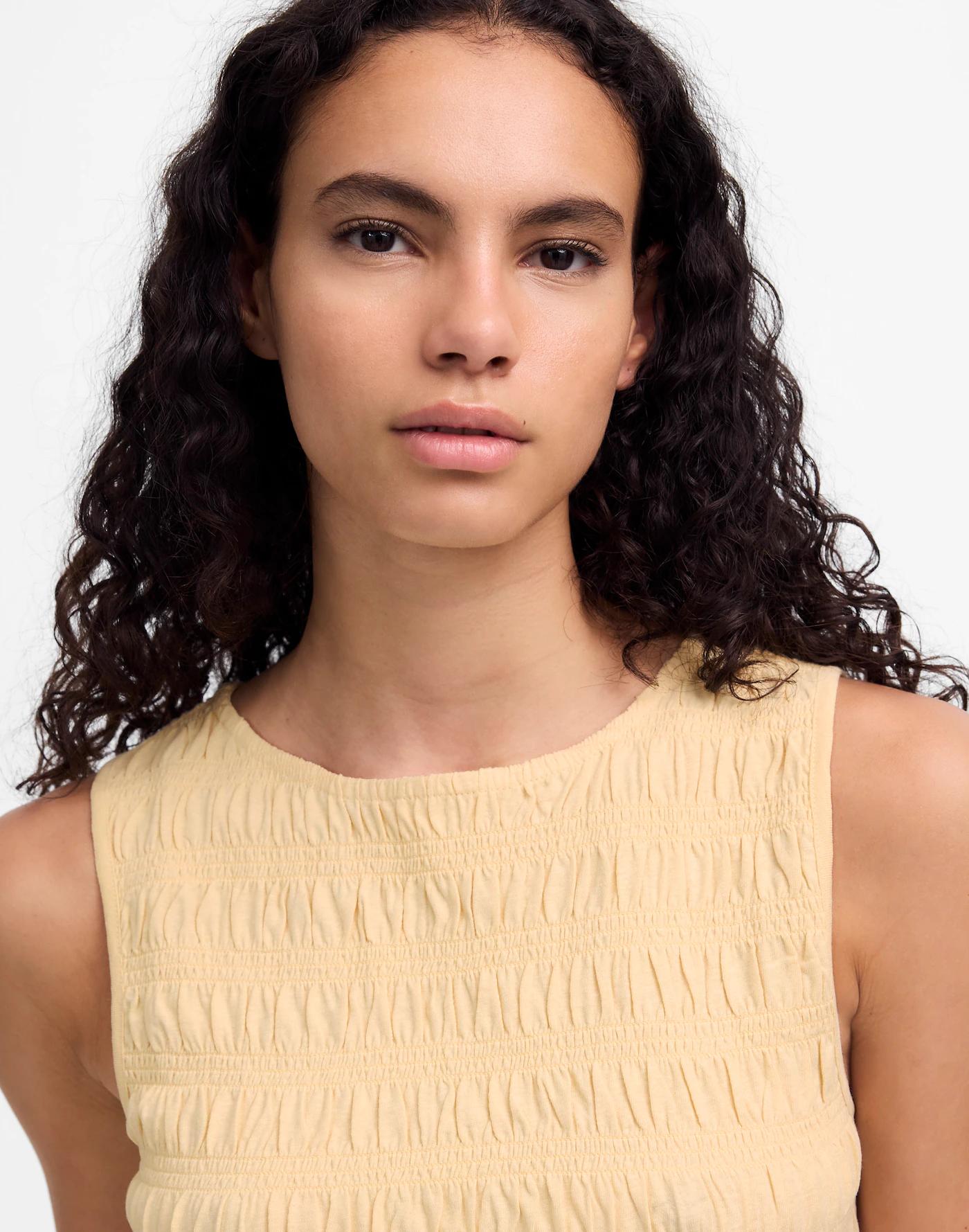 Smocked Boatneck Tank Product Image