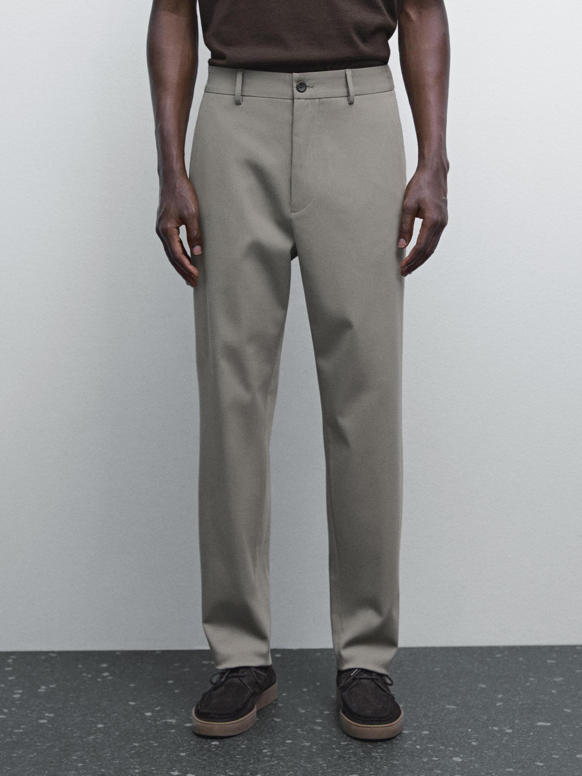 Cotton blend semi joggers Product Image