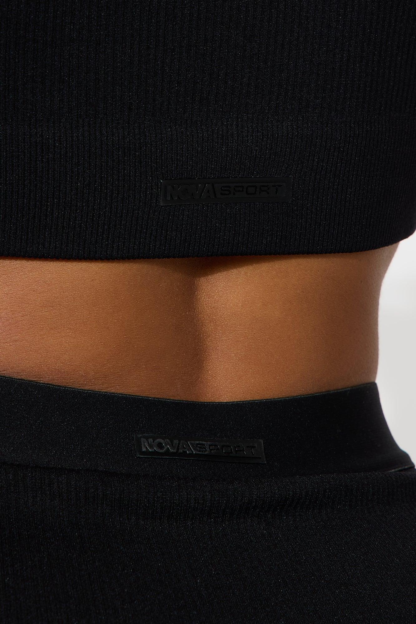Members Only Effortless Seamless Active Top - Black Product Image