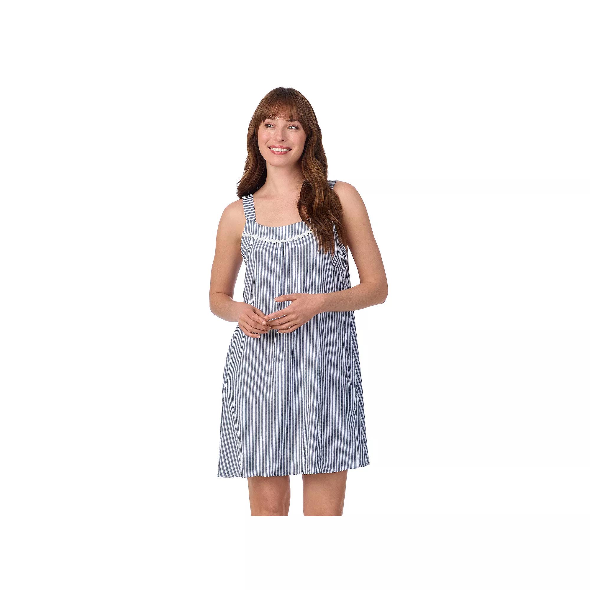 Women's Draper James Seersucker Chemise, Size: Small, Blue Stripe Product Image