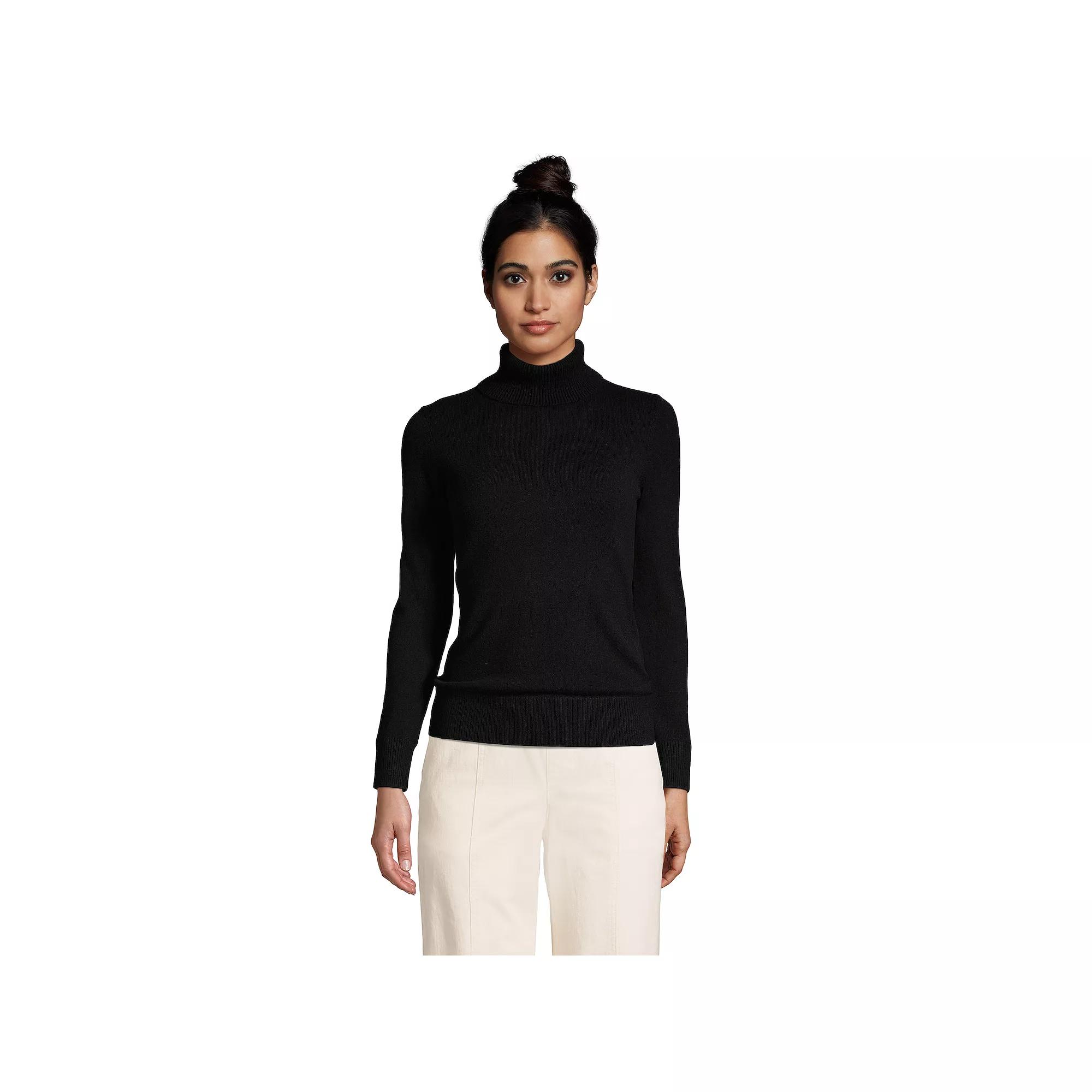 Petite Lands' End Cashmere Turtleneck Sweater, Women's,  Product Image