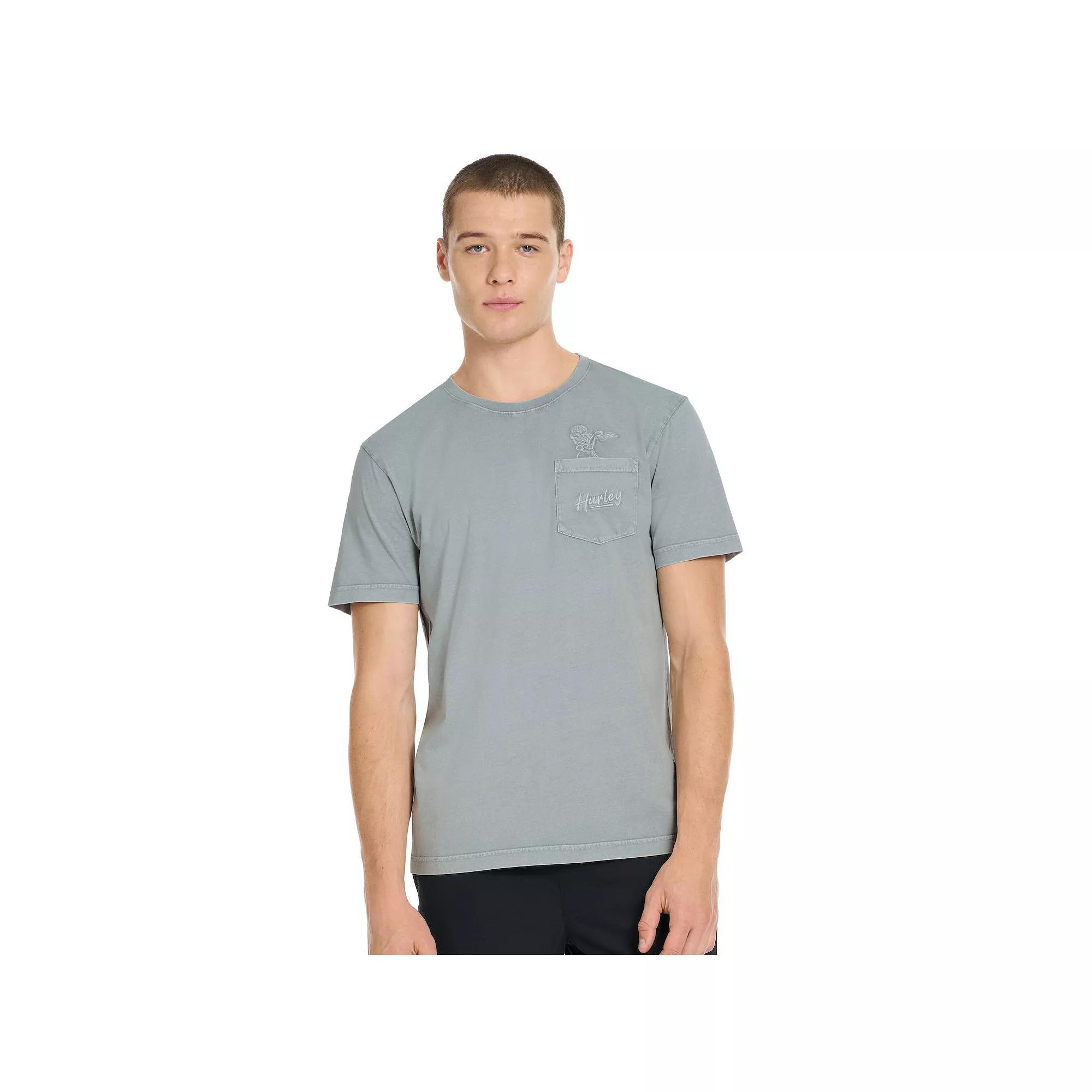Men's Hurley Embroidered Pocket Tee, Size: XXL, Gladiator Grey Product Image