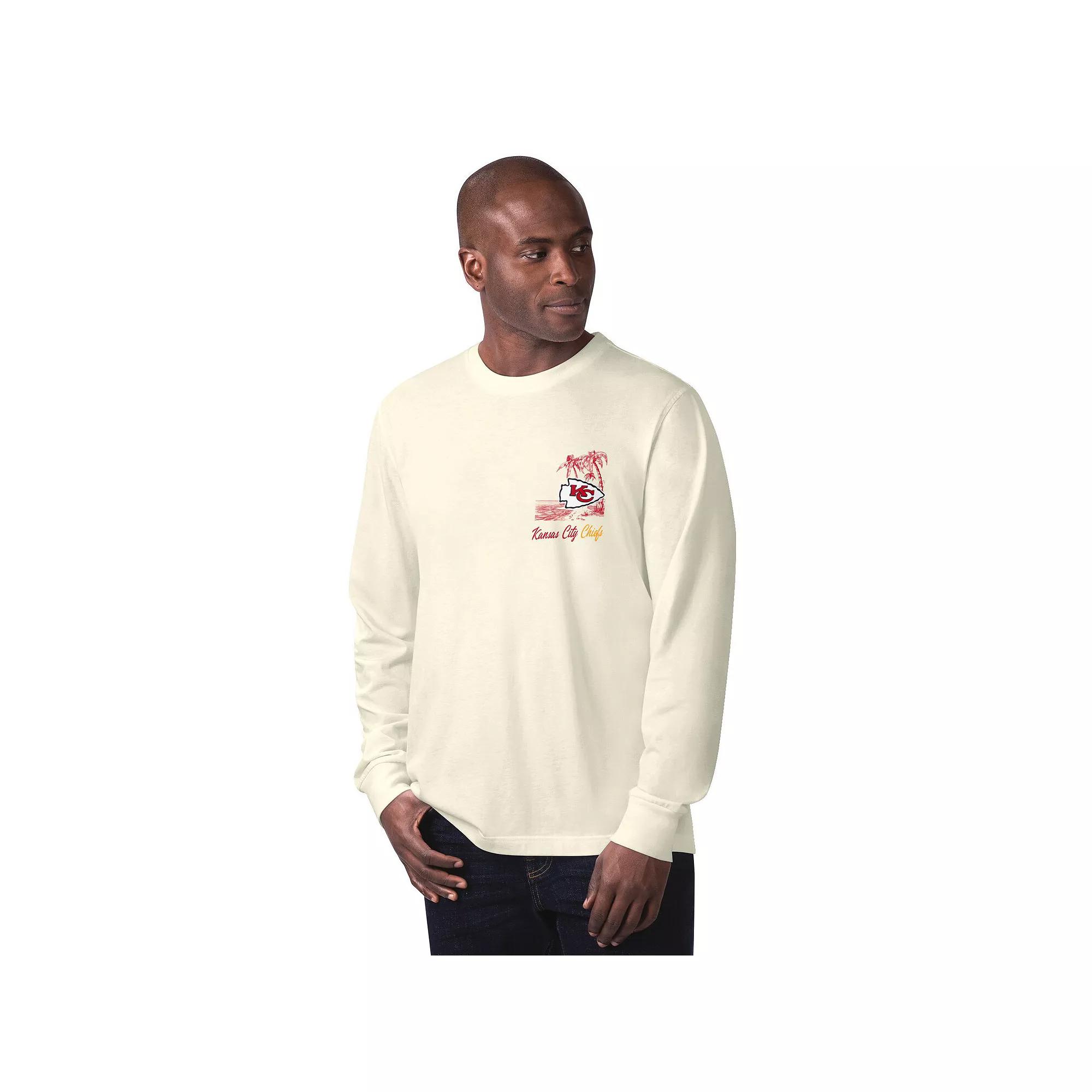 Men's Margaritaville Gray Indianapolis Colts It's Five O'Clock Somewhere Long Sleeve T-Shirt,  Product Image