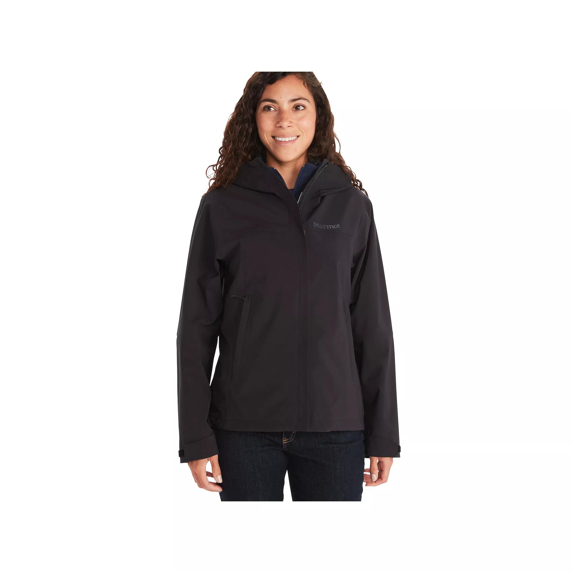 Women's Marmot PreCip Eco Pro Waterproof Jacket, Size: XL, Black Product Image