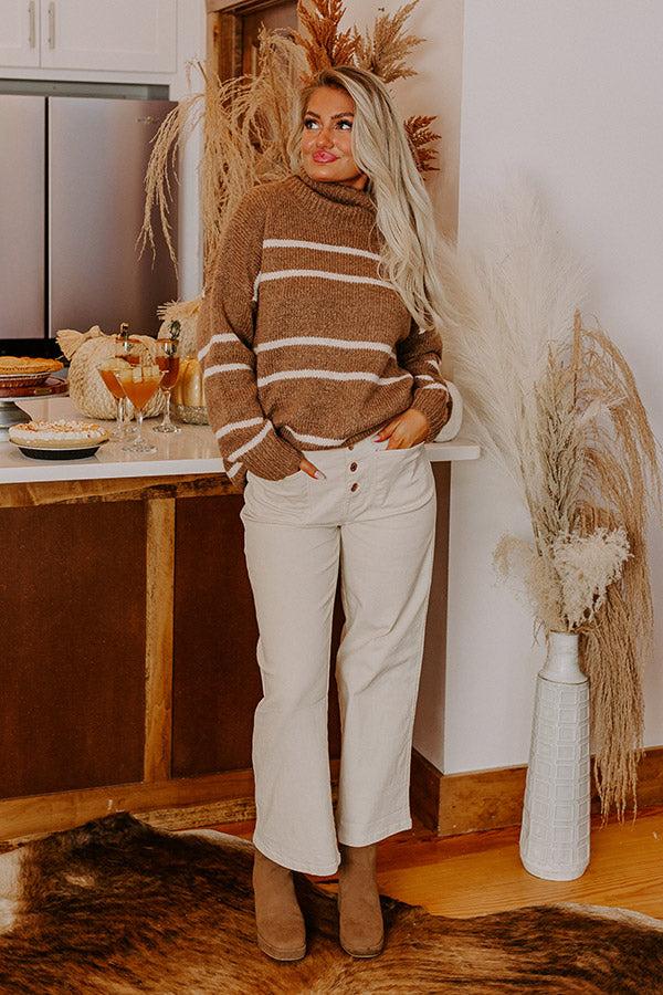 The Adele High Waist Jean In Cream Product Image