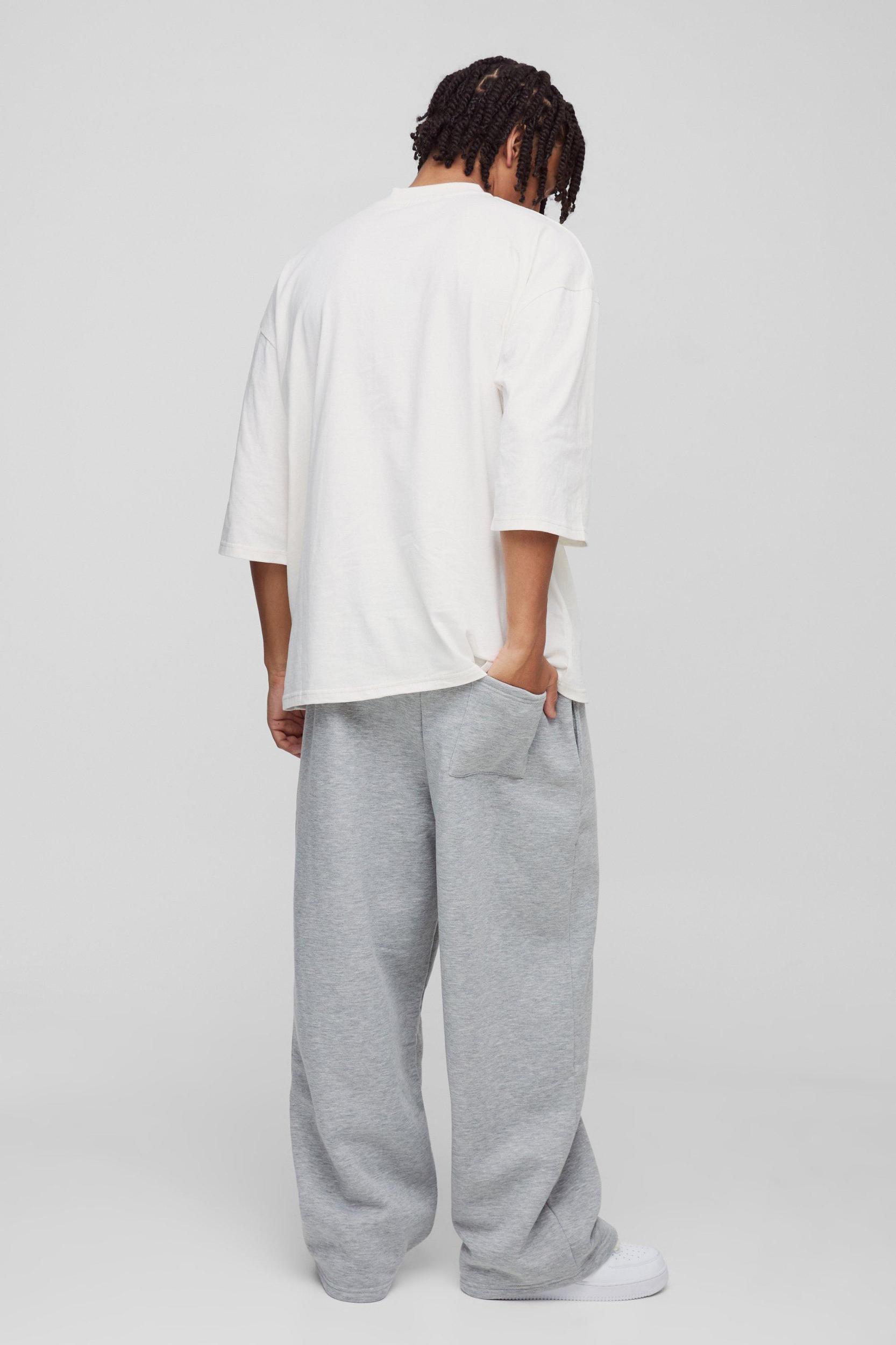 Wide Leg Camo Printed Boxer Waistband Sweatpants | boohooMAN USA Product Image