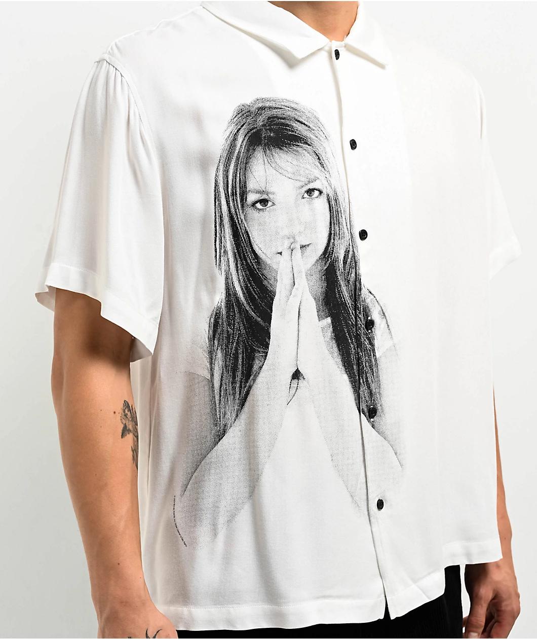 Welcome x Britney Spears Rayon Photo White Shirt Product Image
